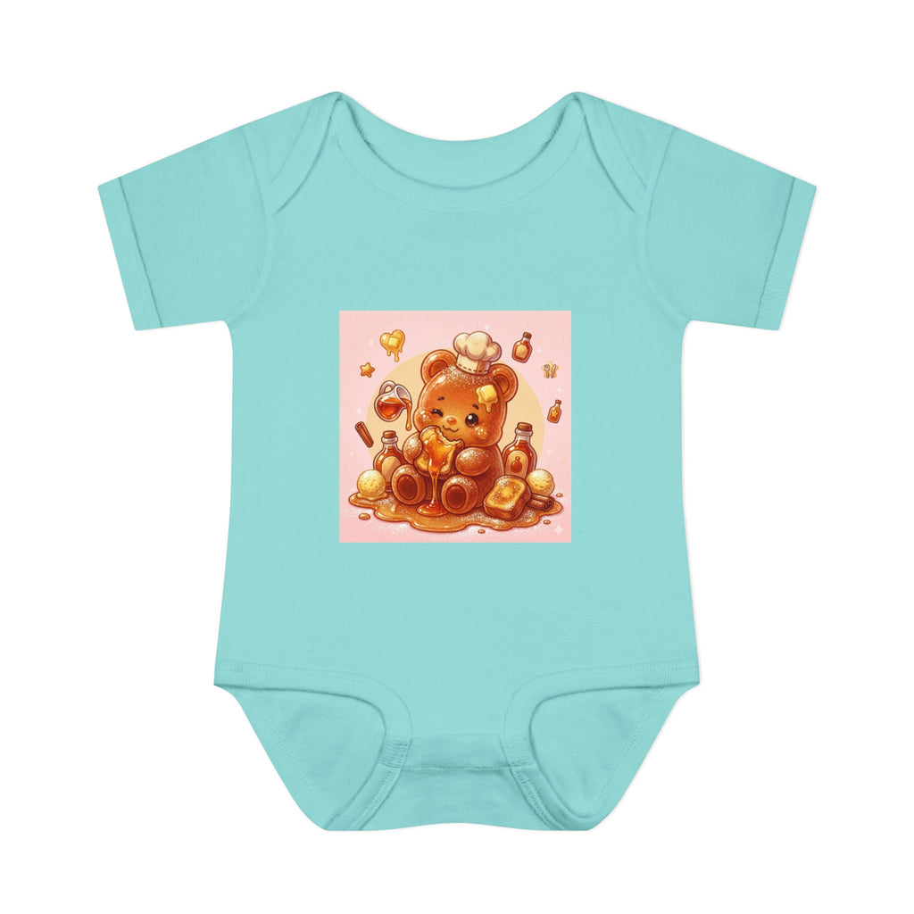 French Toast Gooey with Syrup Gummy Bear & Hearts Design