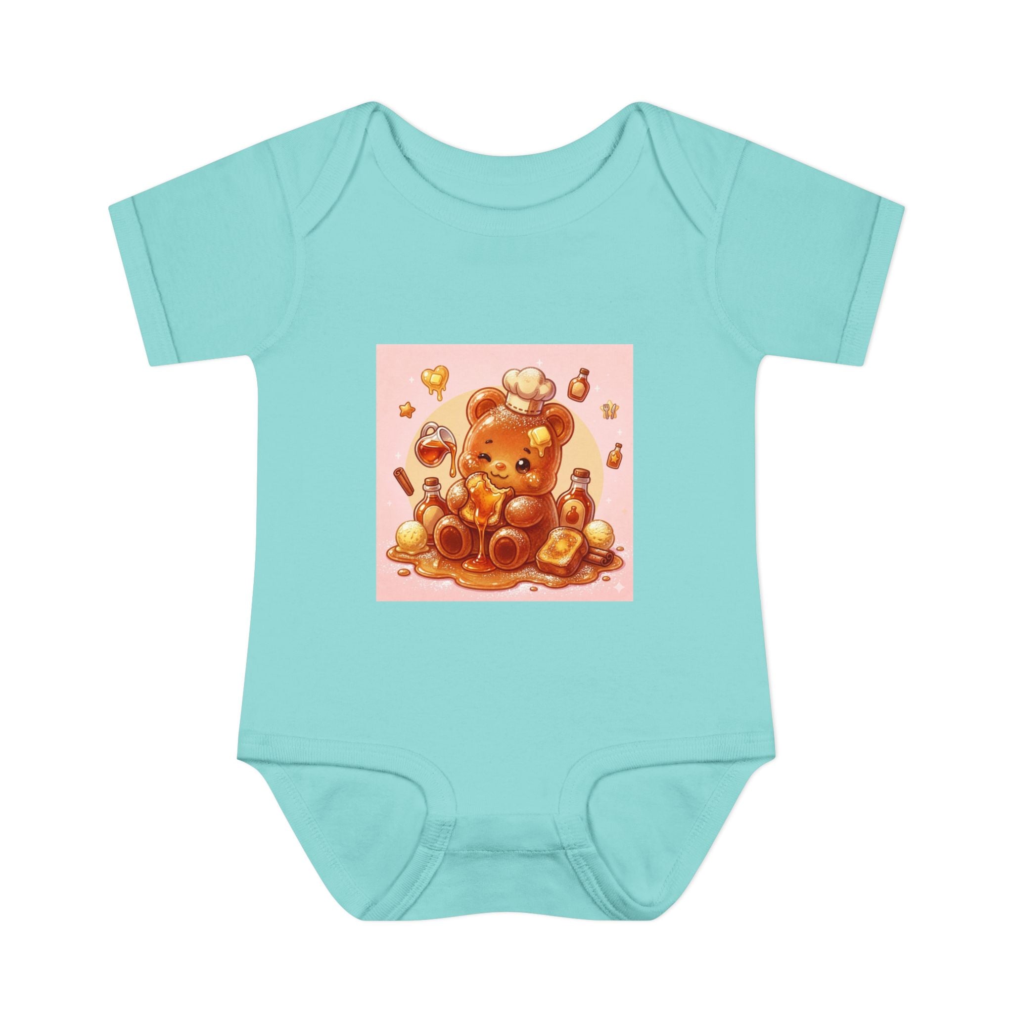 French Toast Gooey with Syrup Gummy Bear & Hearts Design