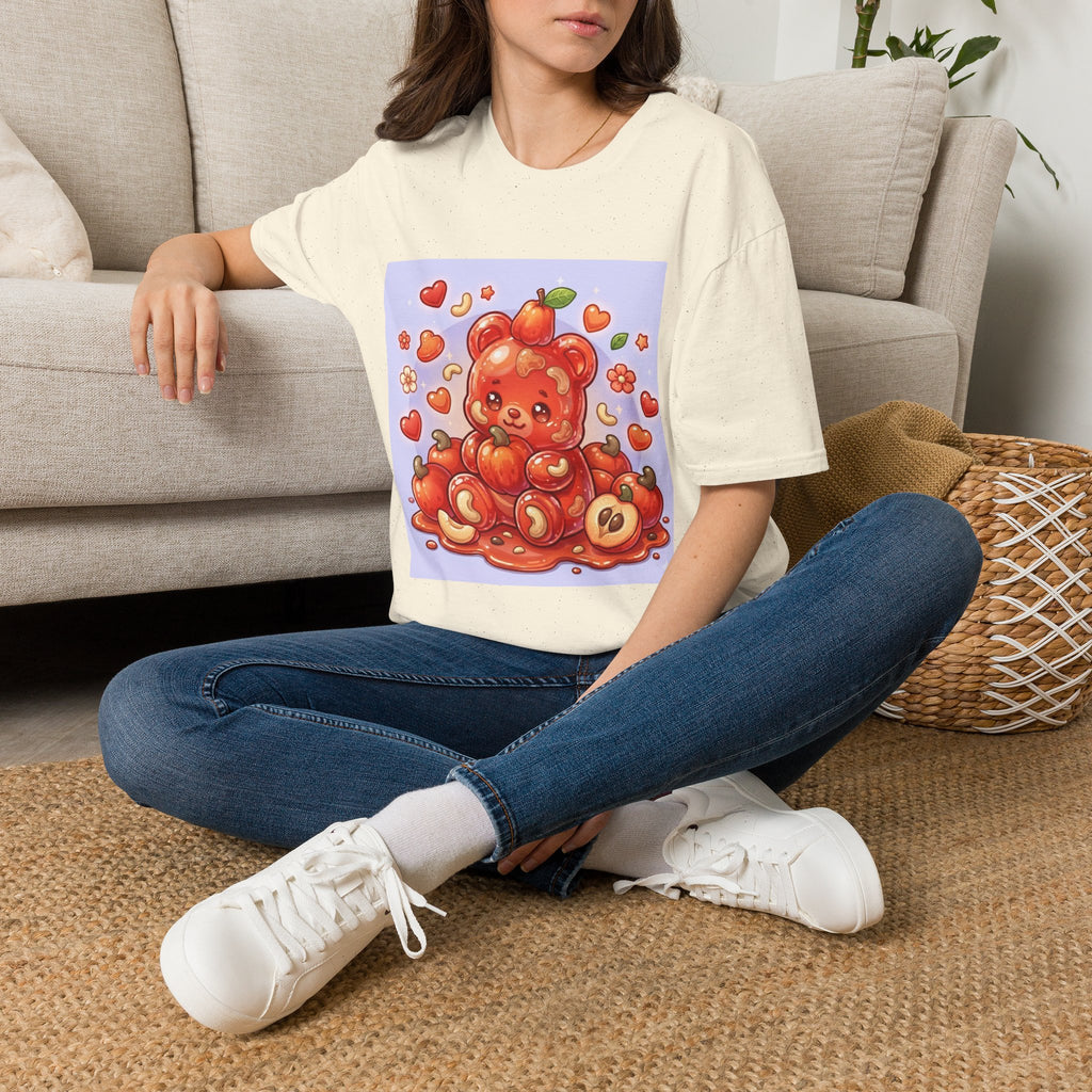 Scrumptious Cashew Apple, Oozy Gummy Bear Friend — Kawaii Graphic Shirt