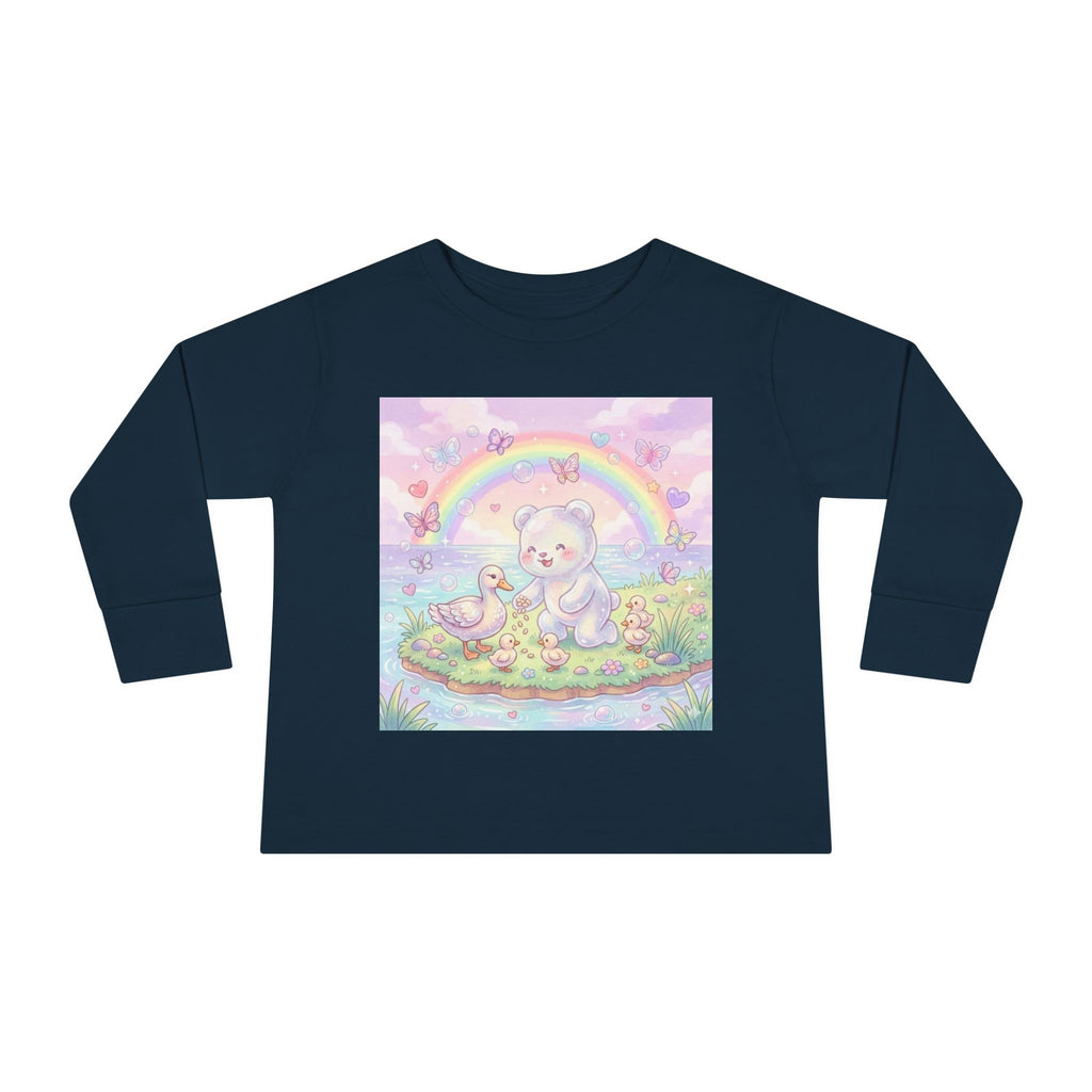 Feeding The Ducks at The Park, Oozy Bear Gummy Friend- Graphic Long Sleeve Shirt