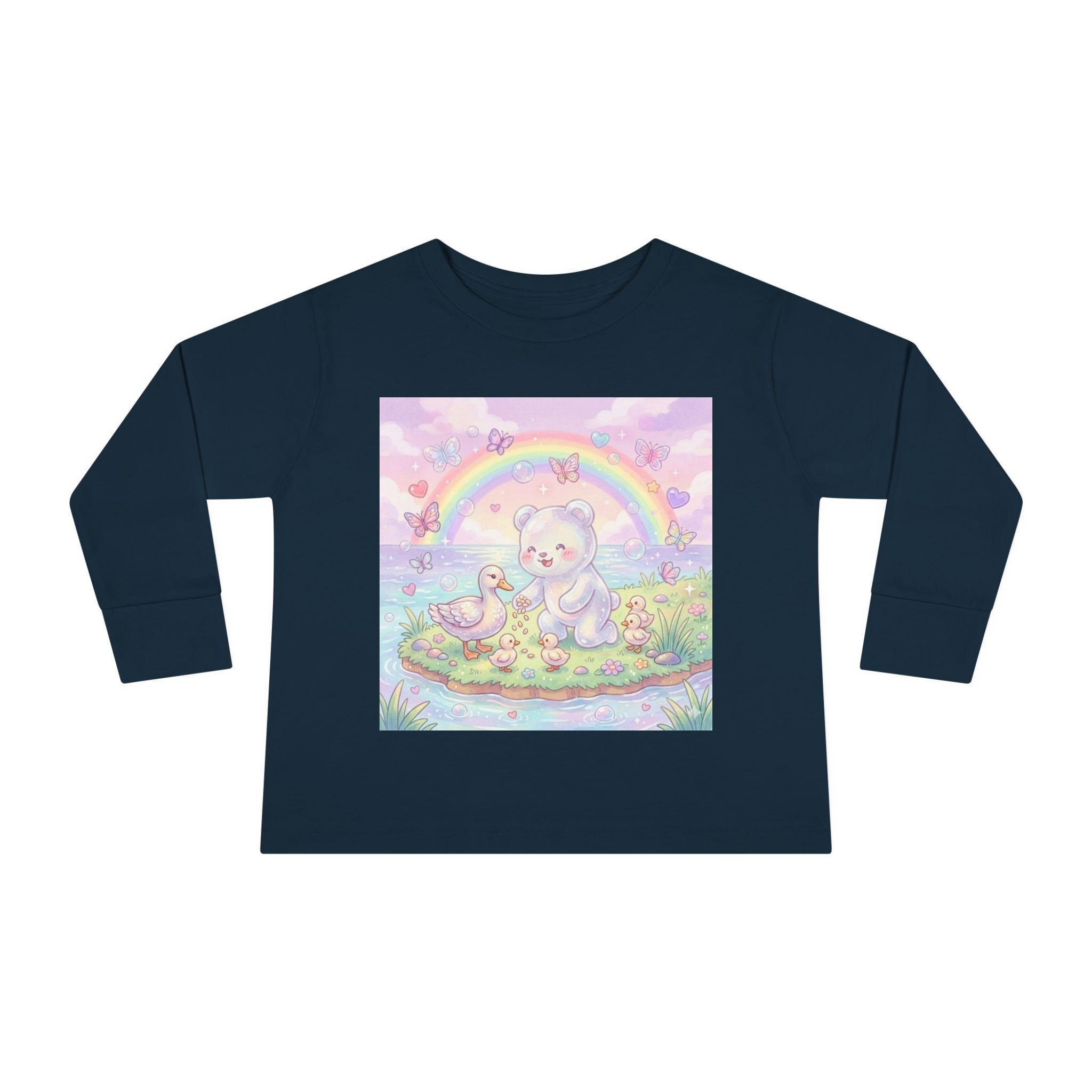Feeding The Ducks at The Park, Oozy Bear Gummy Friend- Graphic Long Sleeve Shirt
