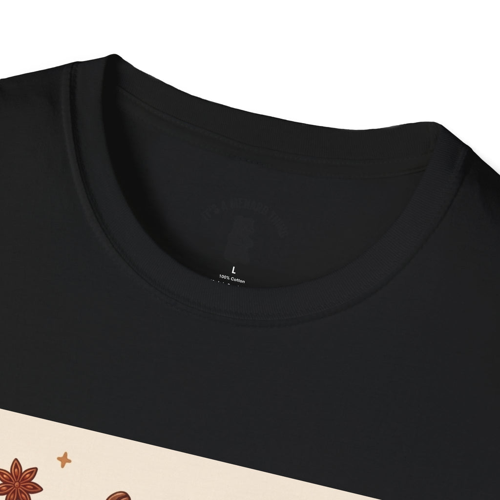 Coffee hot Latte with Chocolate Donuts Gooey Gummy Bear — Cute Dessert Graphic Tee