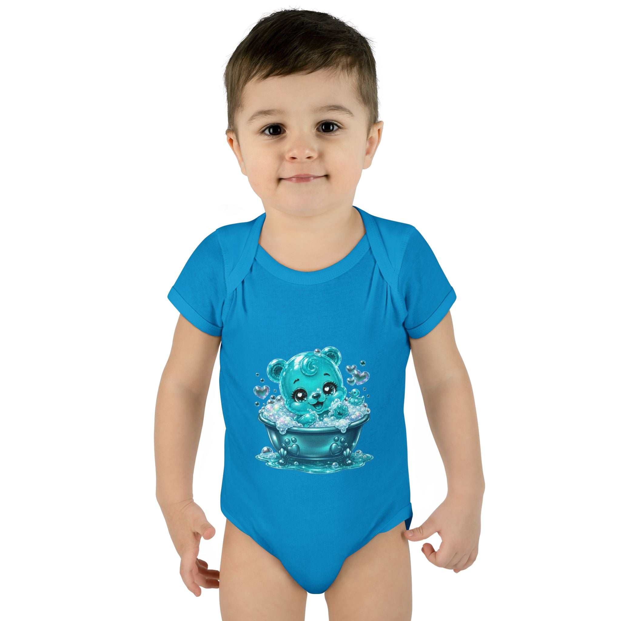 Adorable Bubble Bath Oozy Baby Gummy Bear Cutie Addition- Graphic Onesie