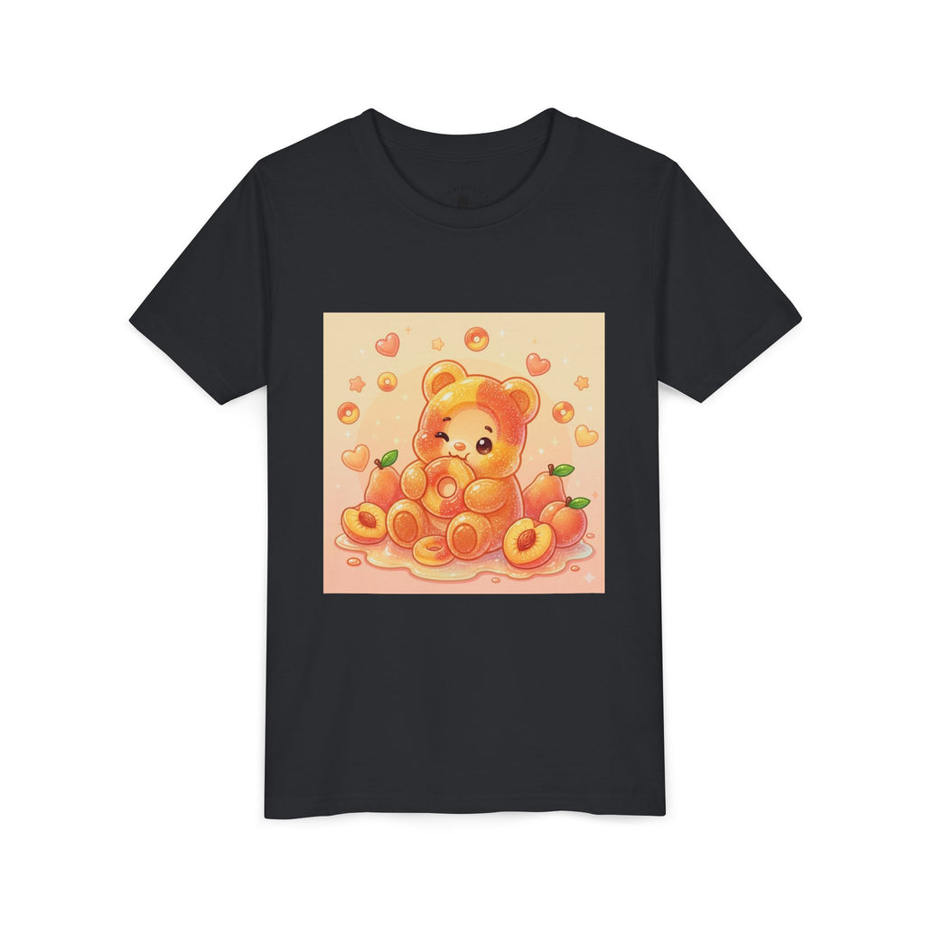 Peach Ring Gooey Gummy Bear Kids Short Sleeve Shirt