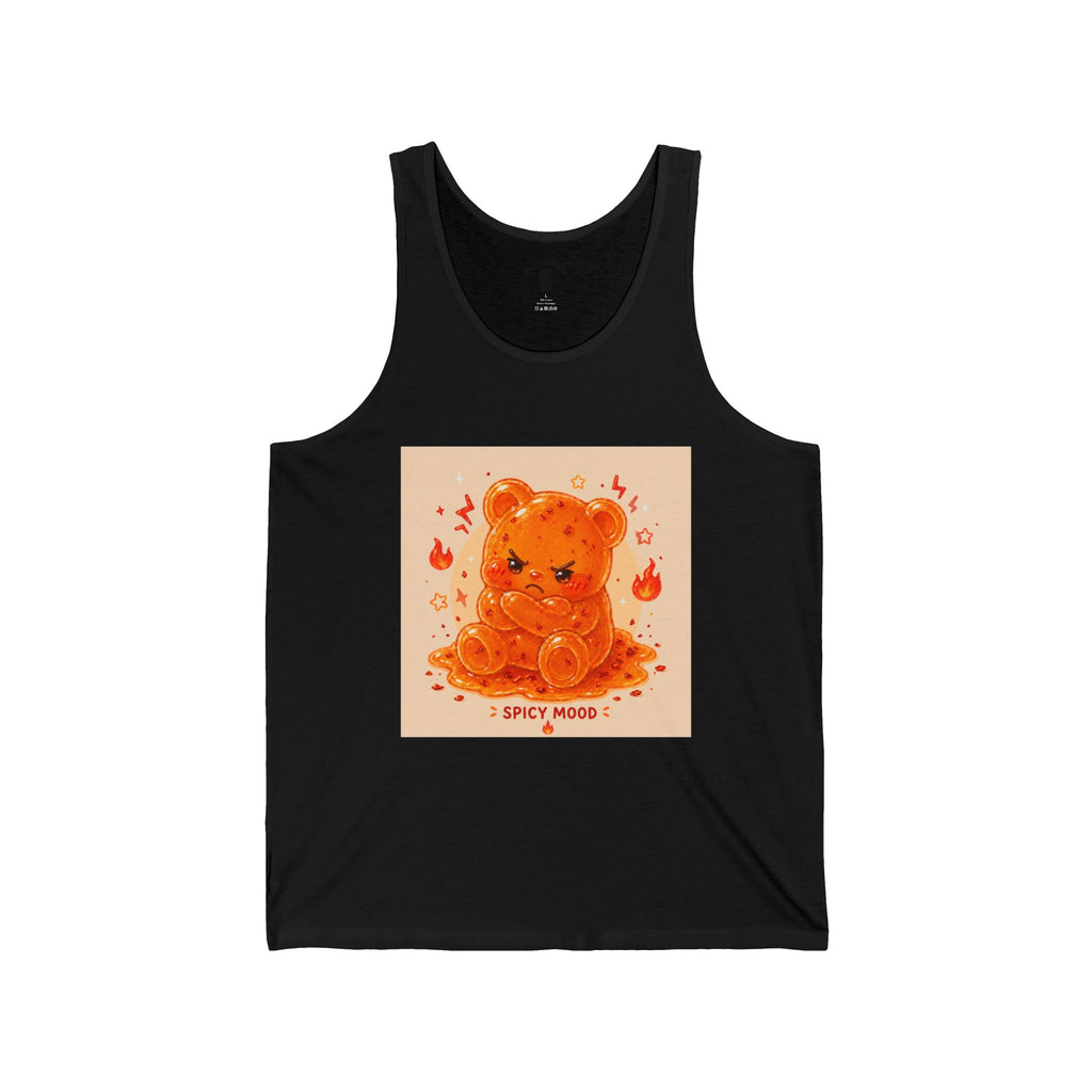 Spicy Mood Orange Pepper flaked Gooey Gummy Bear - Kawaii Graphic Tank Top