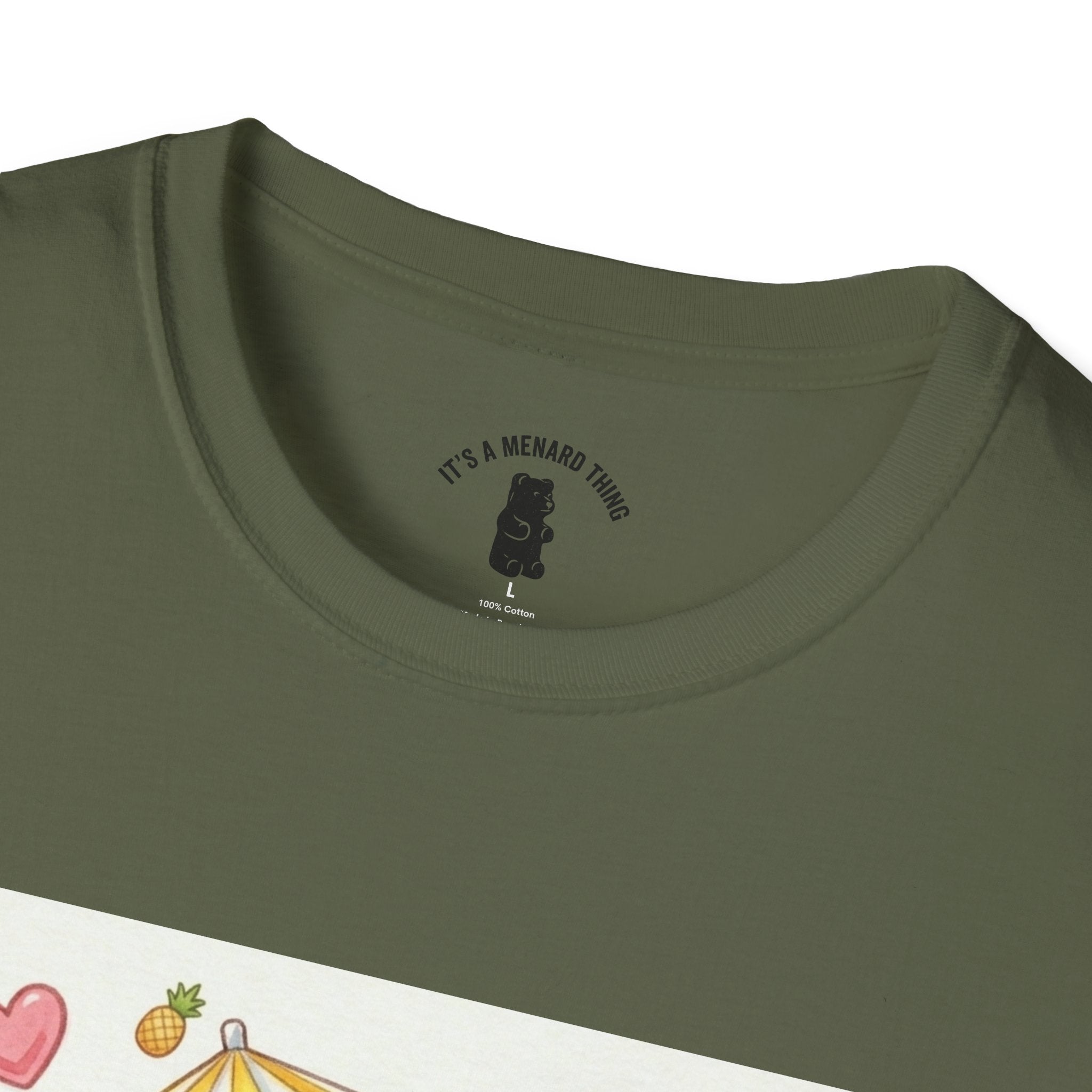Pina Colada on the Beach, Boozy Gooey Gummy Bear- Kawaii Graphic T-Shirt