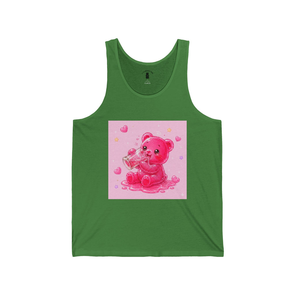 Special Sugar Shock Shot! Pink Boozy, Gooey Gummy Bear — Kawaii Graphic Tank top