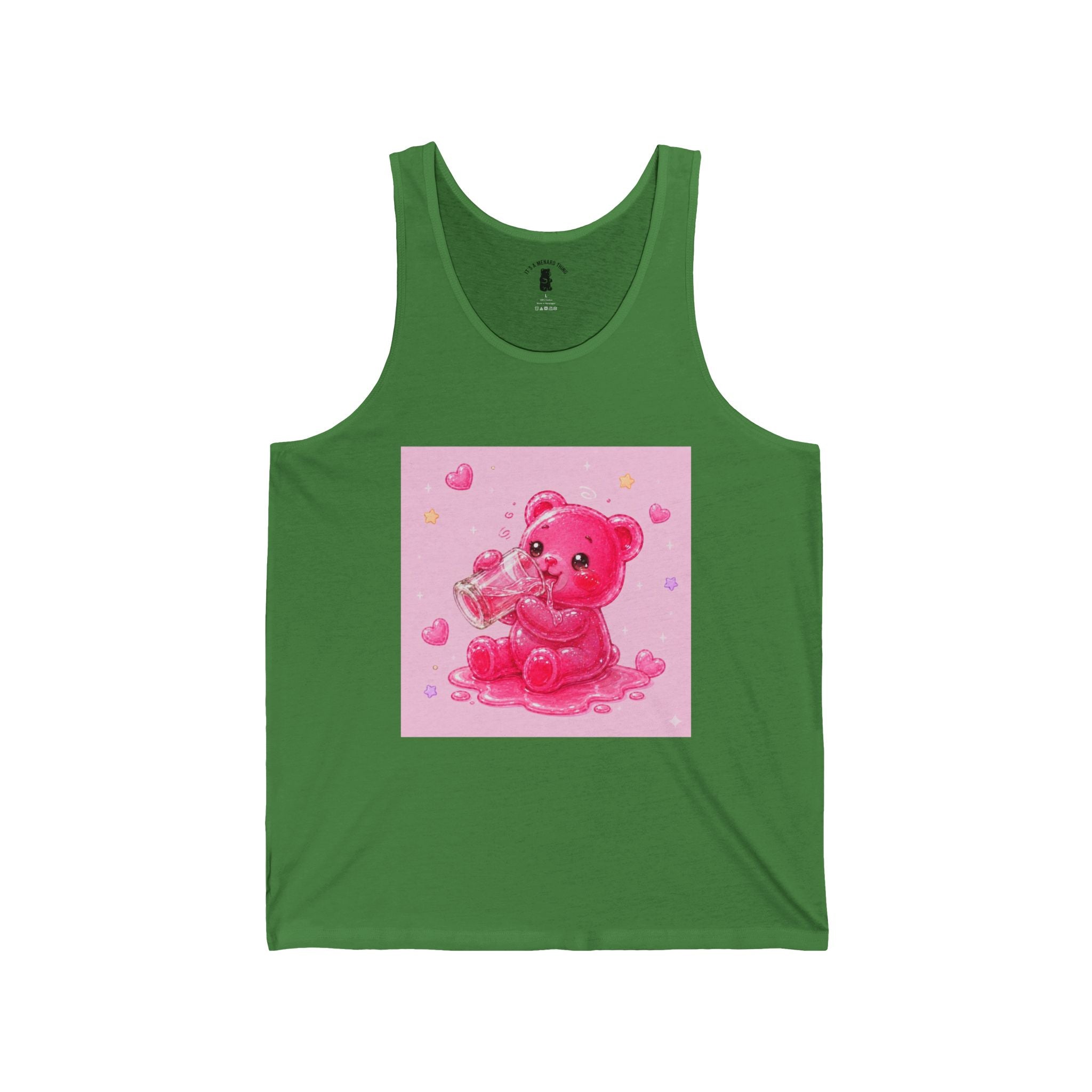 Special Sugar Shock Shot! Pink Boozy, Gooey Gummy Bear — Kawaii Graphic Tank top