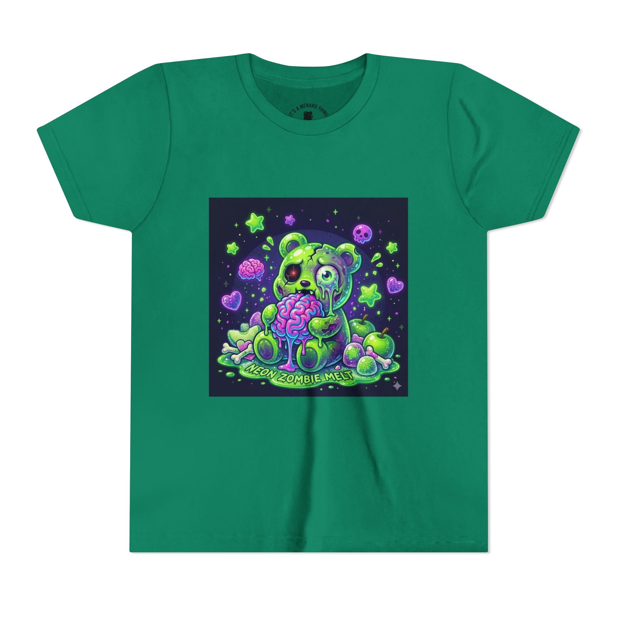 Neon Zombie Gooey Gummy Bear Graphic Tee