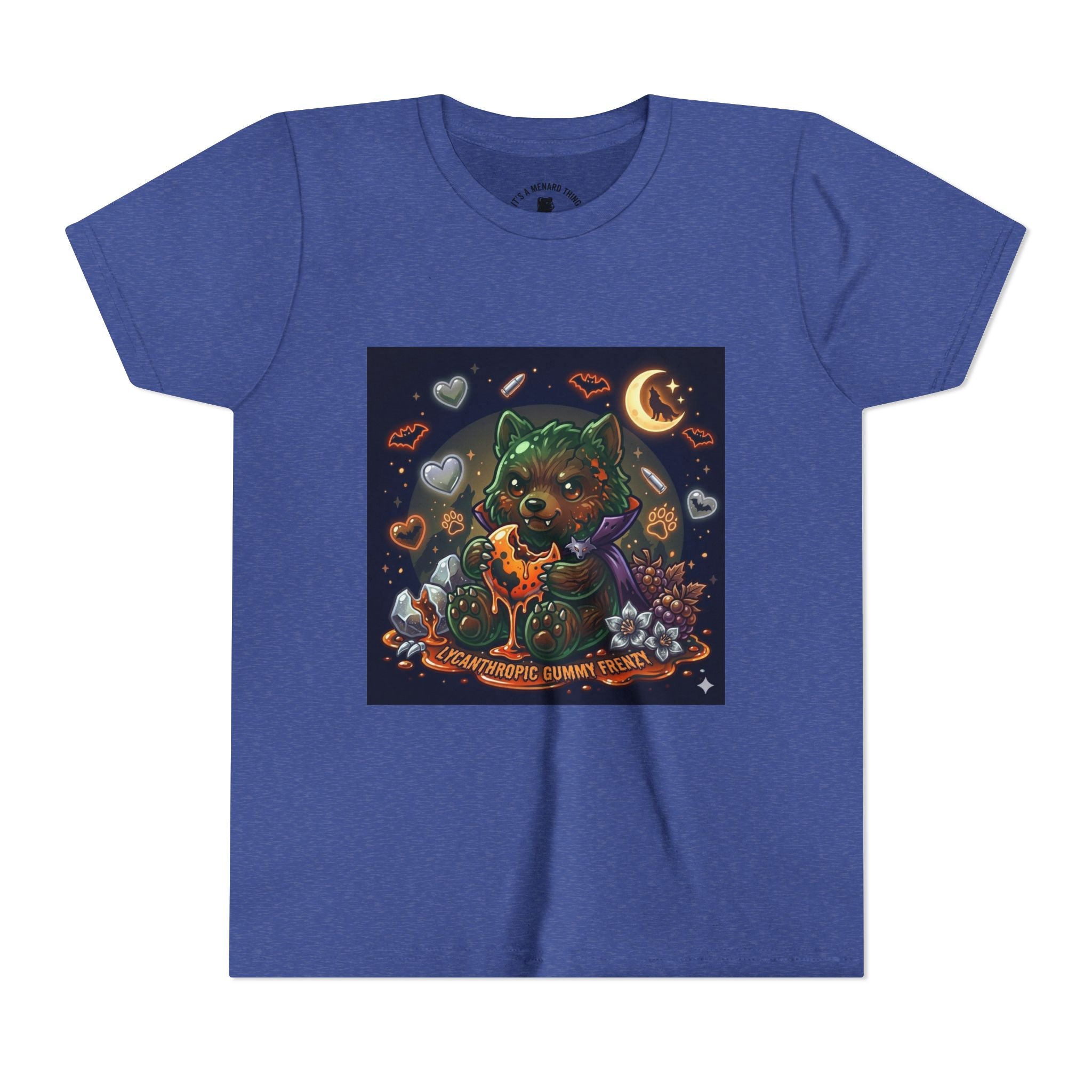 Halloween Werewolf Gooey Gummy Bear- Youth T-Shirt