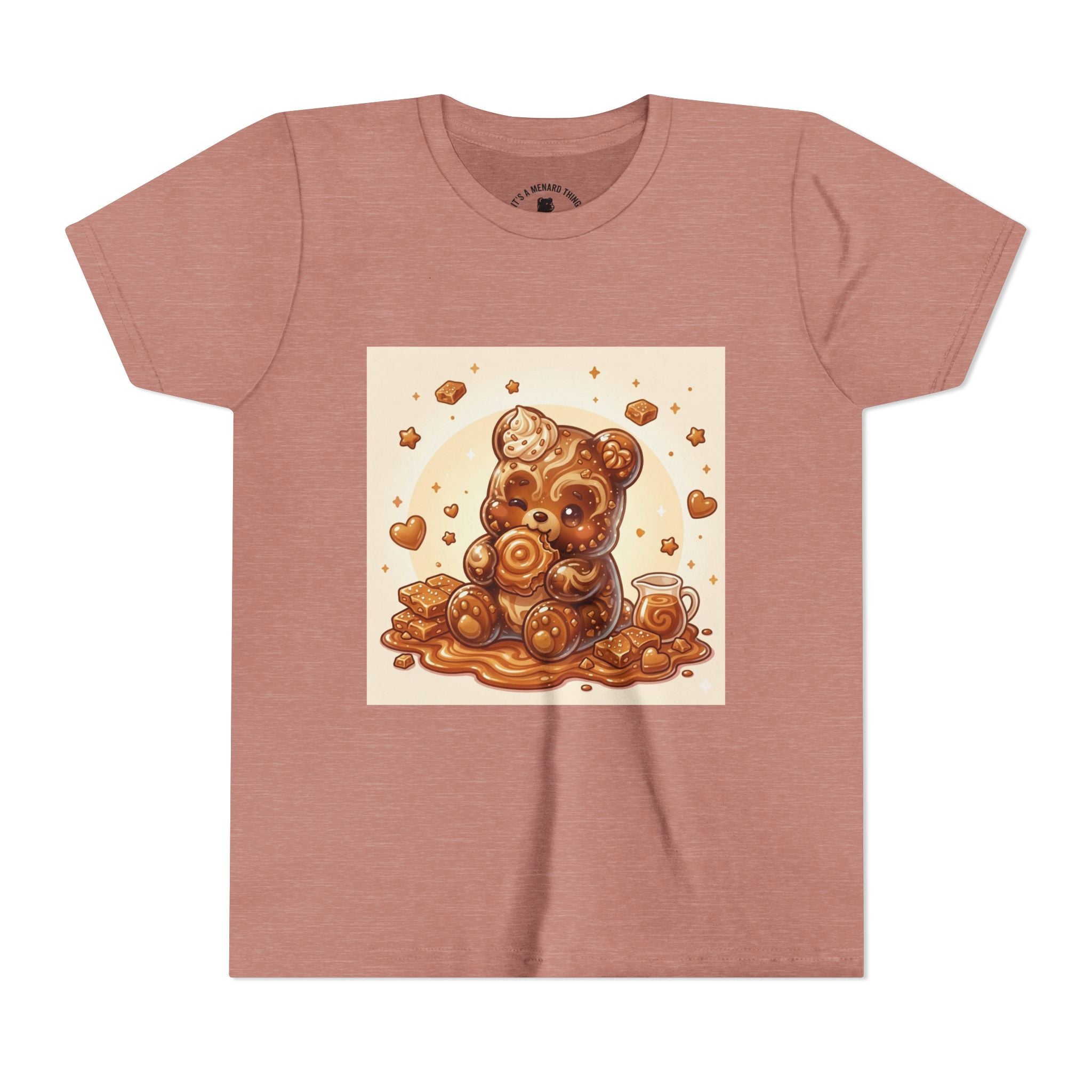Cinnamon Coffee Cake Gooey Gummy Bear Graphic Kids Shirt