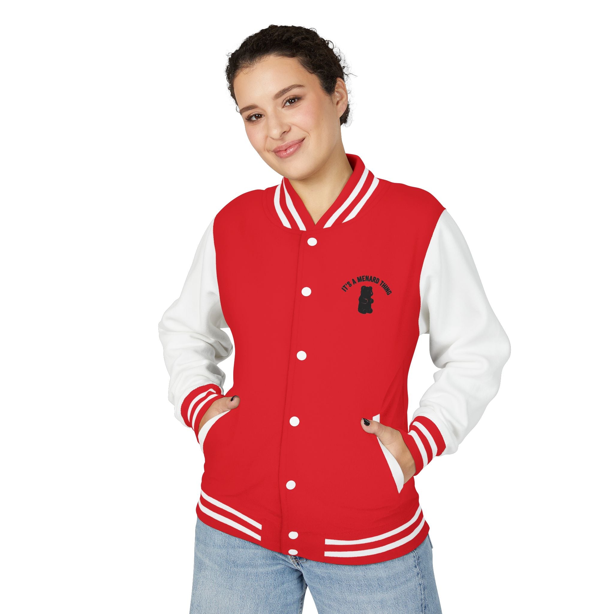 Blooming White Rose, Gooey Gummy Bear Friend- Kawaii Graphic Jacket