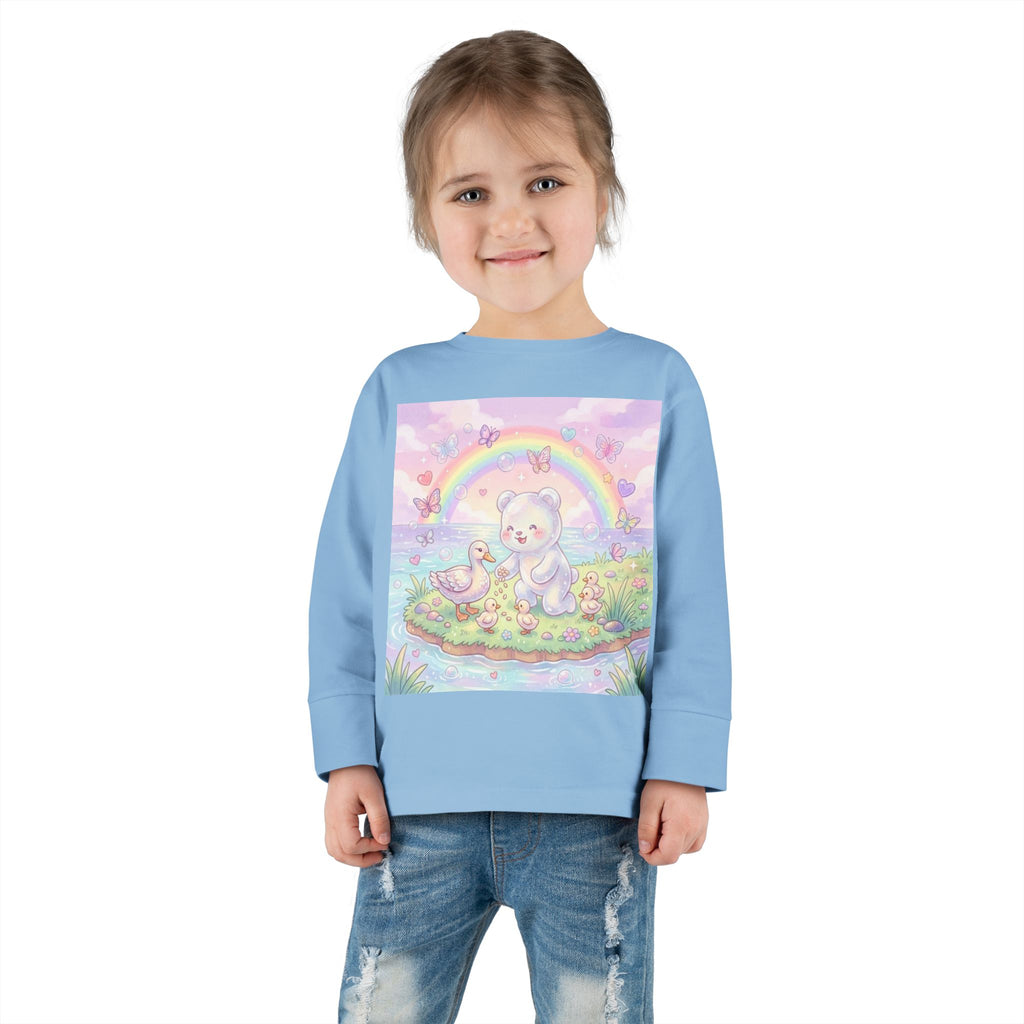 Feeding The Ducks at The Park, Oozy Bear Gummy Friend- Graphic Long Sleeve Shirt