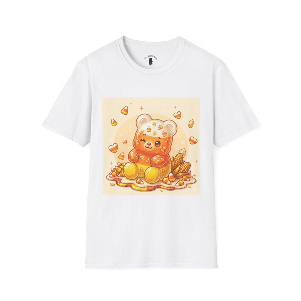 Cute Candy Corn Gooey Gummy Bear — Kawaii Graphic T-Shirt