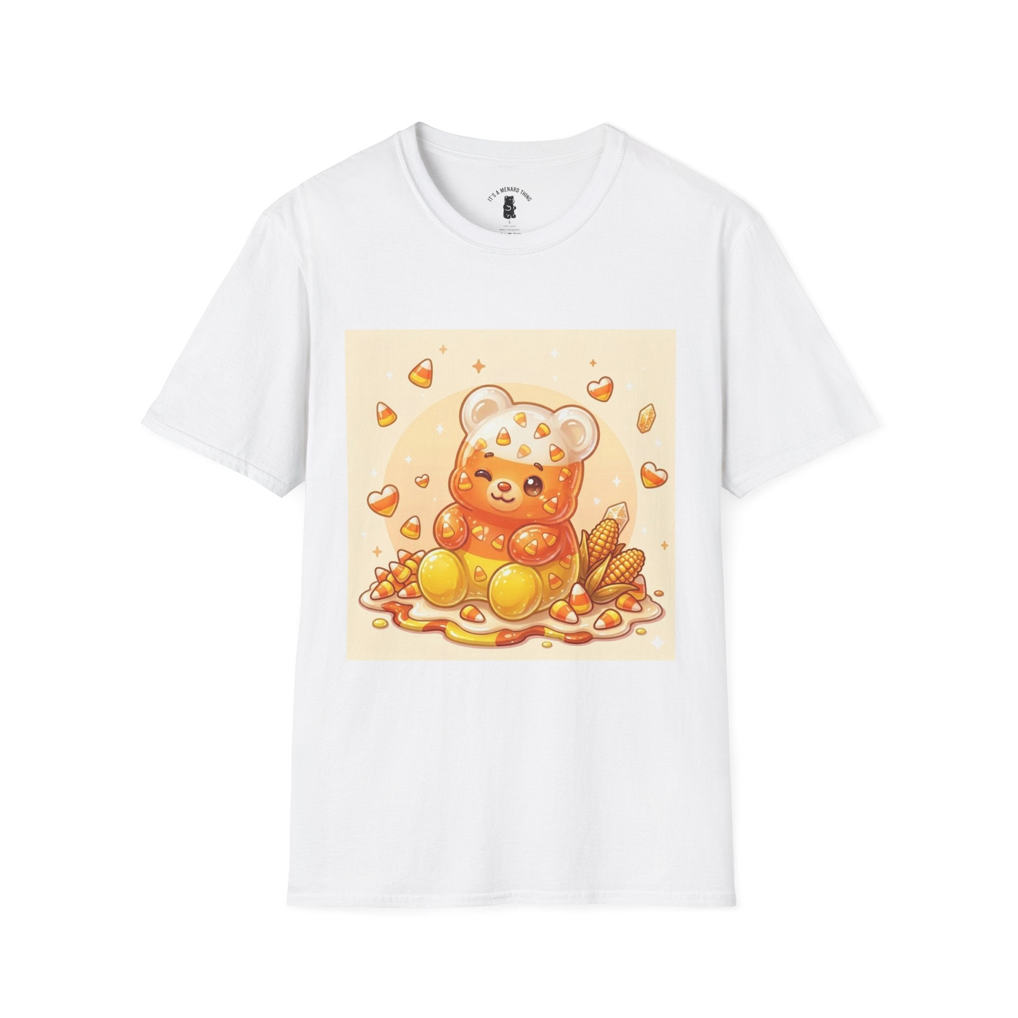 Cute Candy Corn Gooey Gummy Bear — Kawaii Graphic T-Shirt