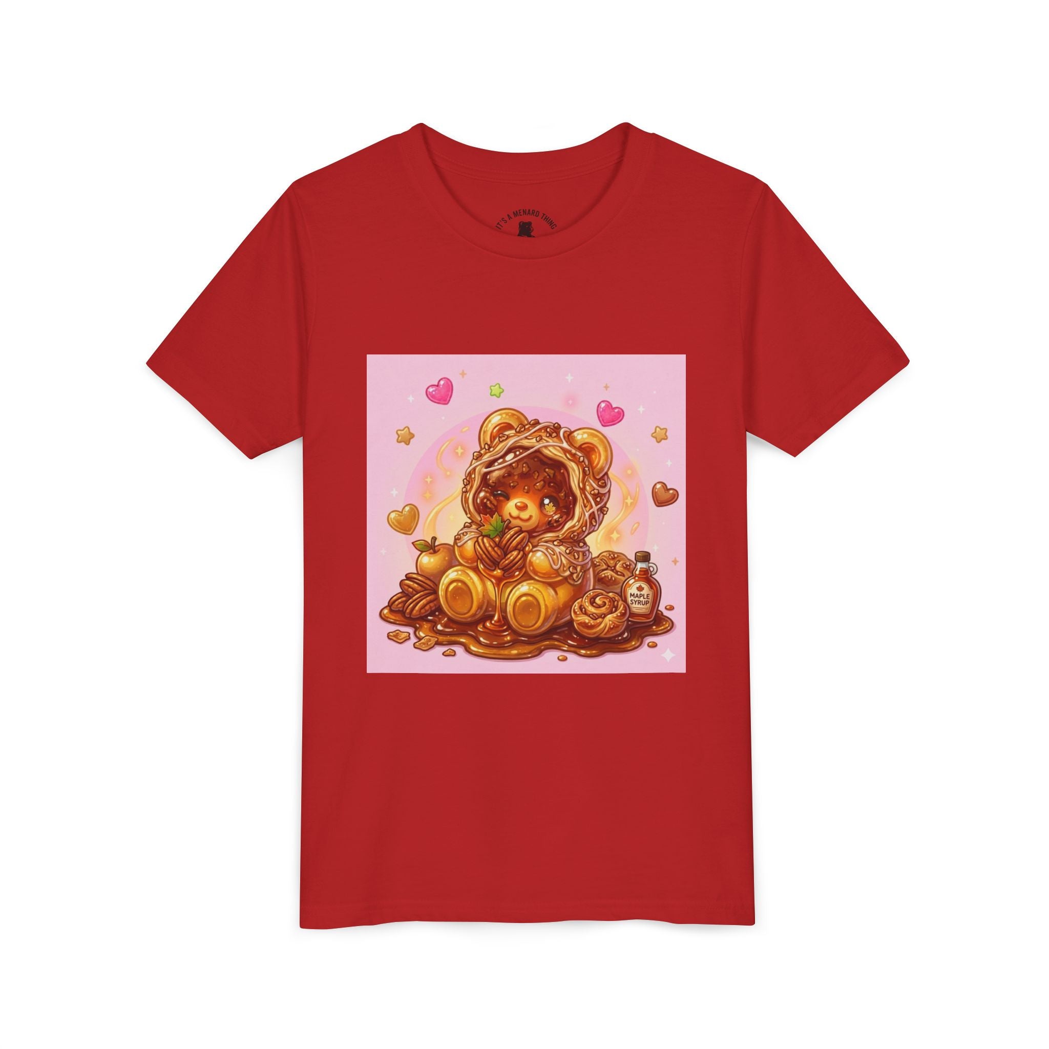 Cinnamon, Butter & Pecan Danish Gooey Gummy Bear Youth T-Shirt