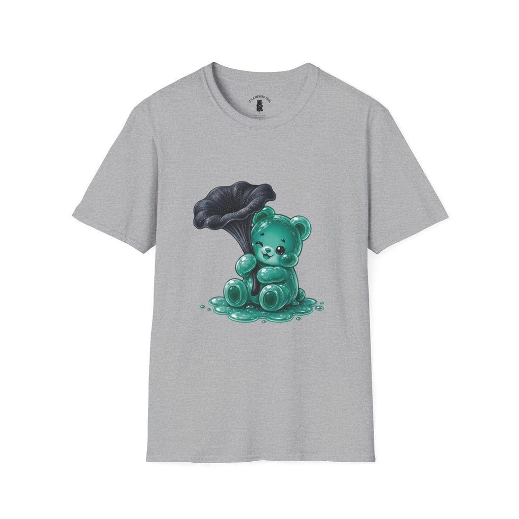 Black Trumpet Mushroom, Teal Special Oozy Bear Gummy Special- Graphic Shirt