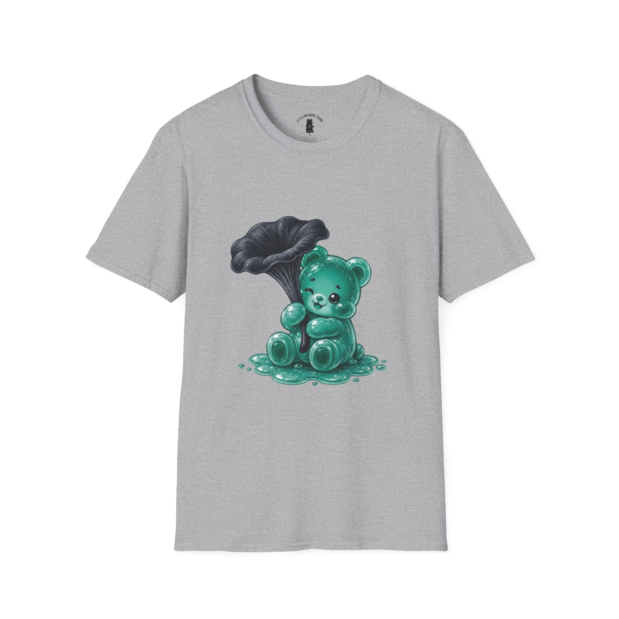 Black Trumpet Mushroom, Teal Special Oozy Bear Gummy Special- Graphic Shirt