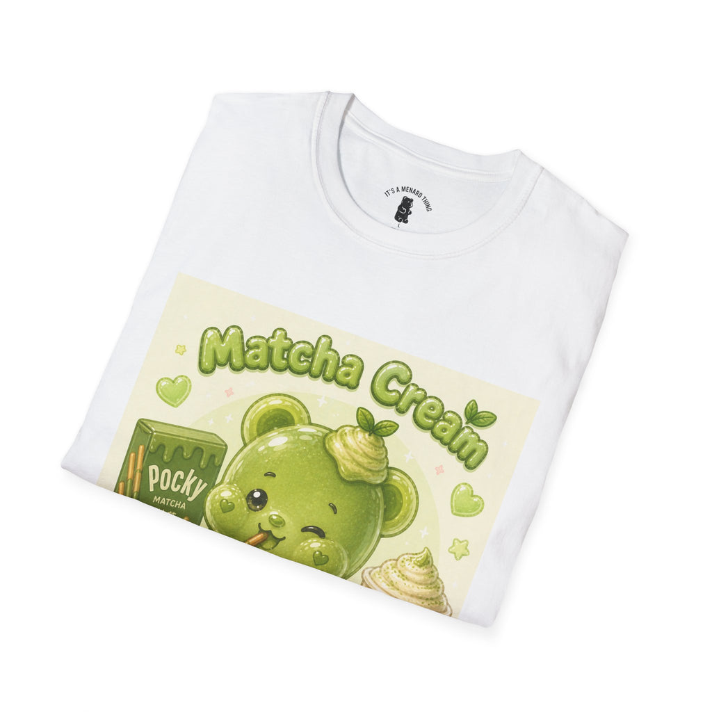Matcha Cream Gooey Gummy Bear — Cute Green Tea Kawaii Graphic Tee