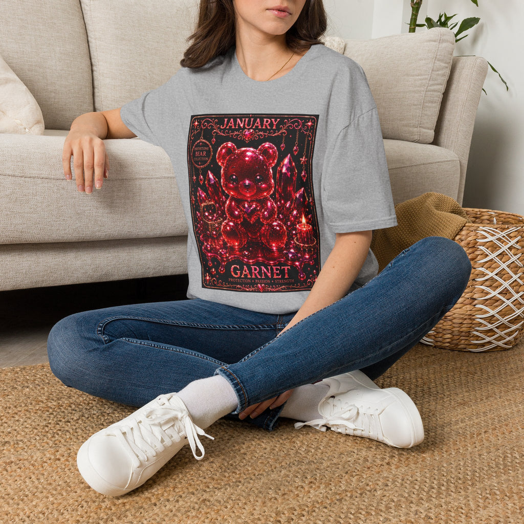 January Garnet Birthstone Oozy Bear Friend Special Addition- Graphic Shirt