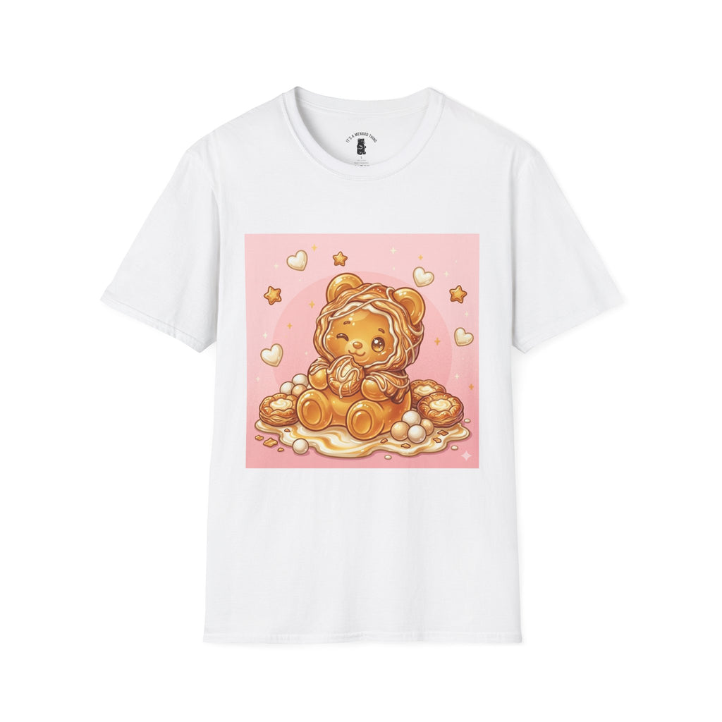 Cute Cheese Danish Gooey Gummy Bear — Kawaii Graphic T-Shirt