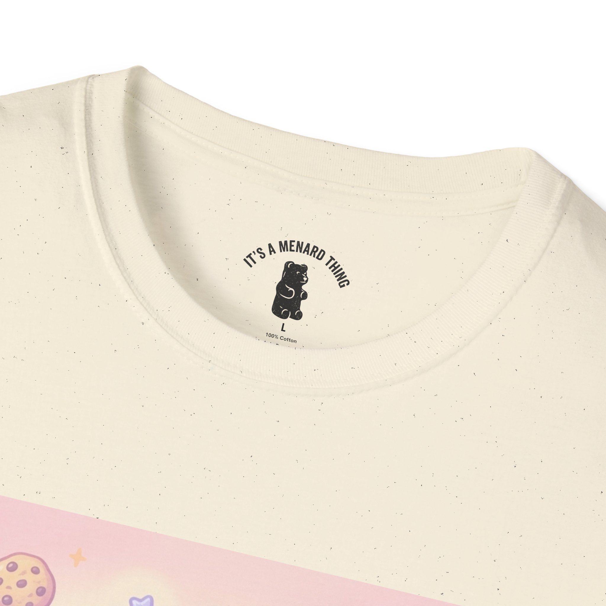 Cookies and Milk, Fudge Gooey Gummy Bear — Kawaii Graphic T-Shirt