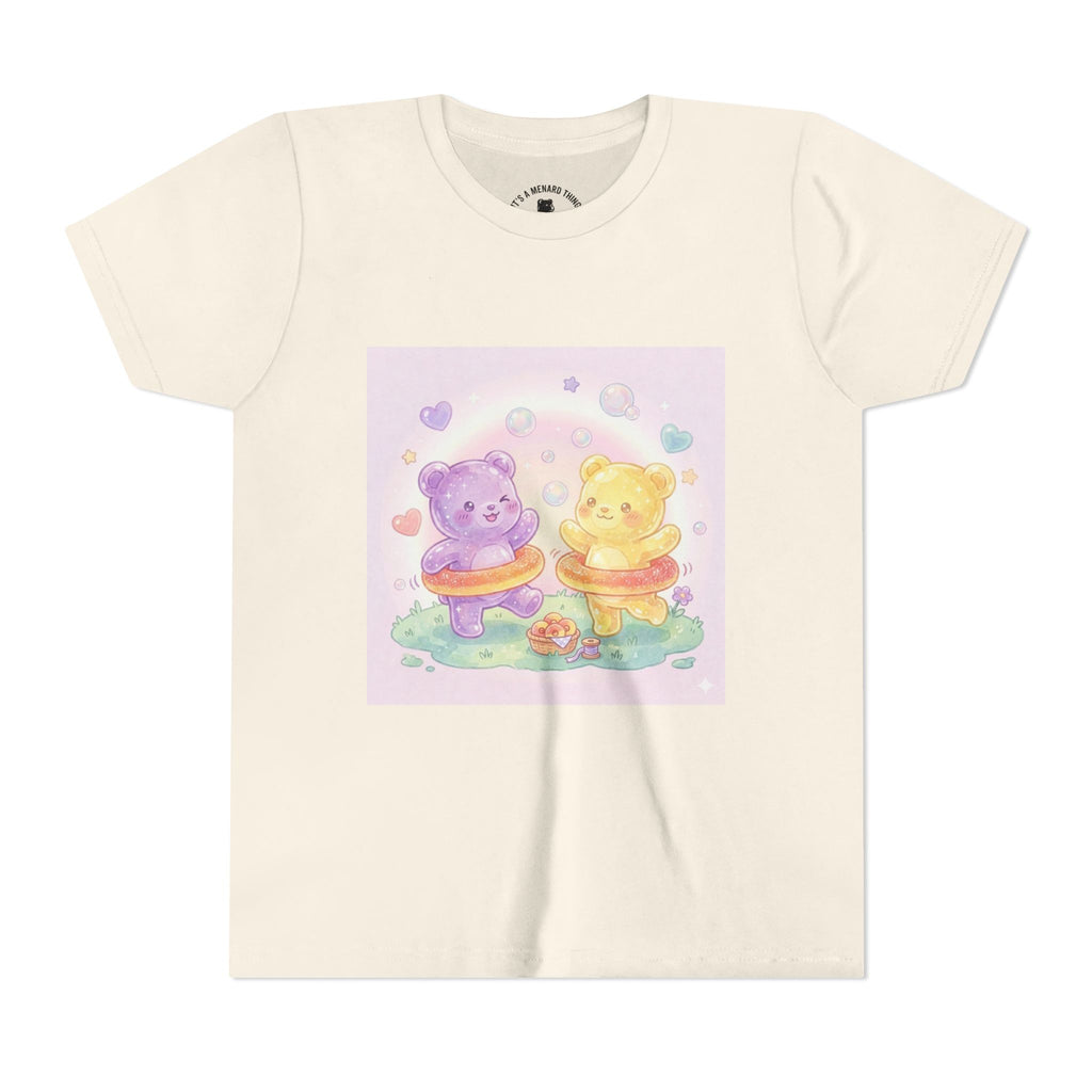 Friendship Peach ring Hula-Hoop Gooey Gummies- Graphic Kids T-Shirt