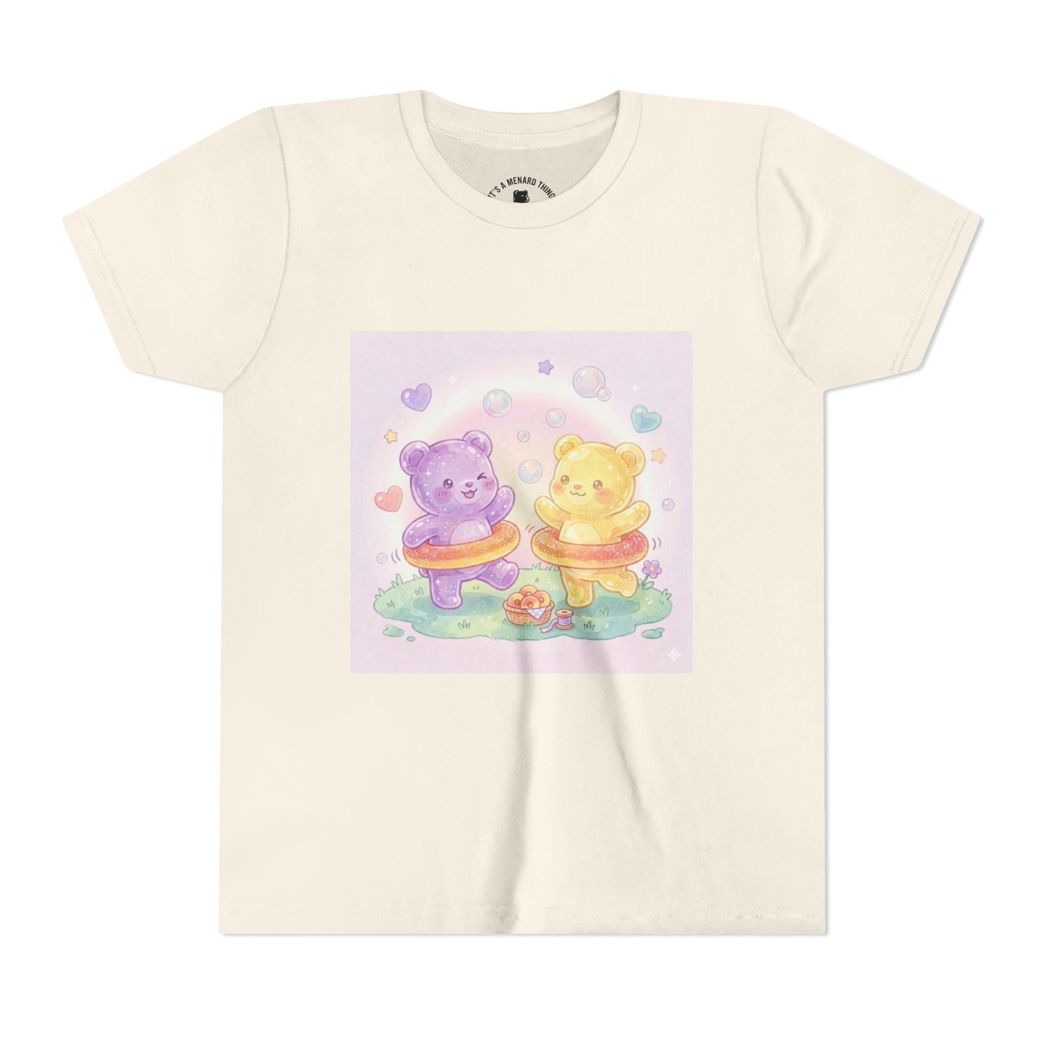 Friendship Peach ring Hula-Hoop Gooey Gummies- Graphic Kids T-Shirt
