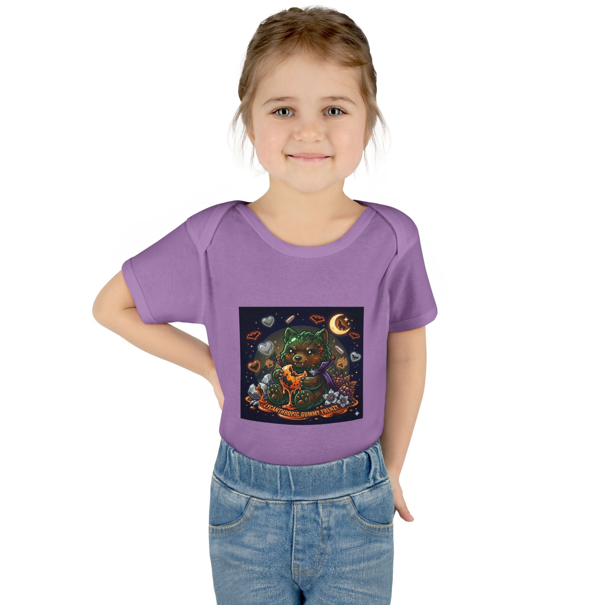 Baby Bodysuit — Cute Halloween Werewolf Gooey Bear