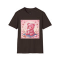 Rose Water Turkish Delight, Pink Gooey Gummy Bear— Kawaii Illustration