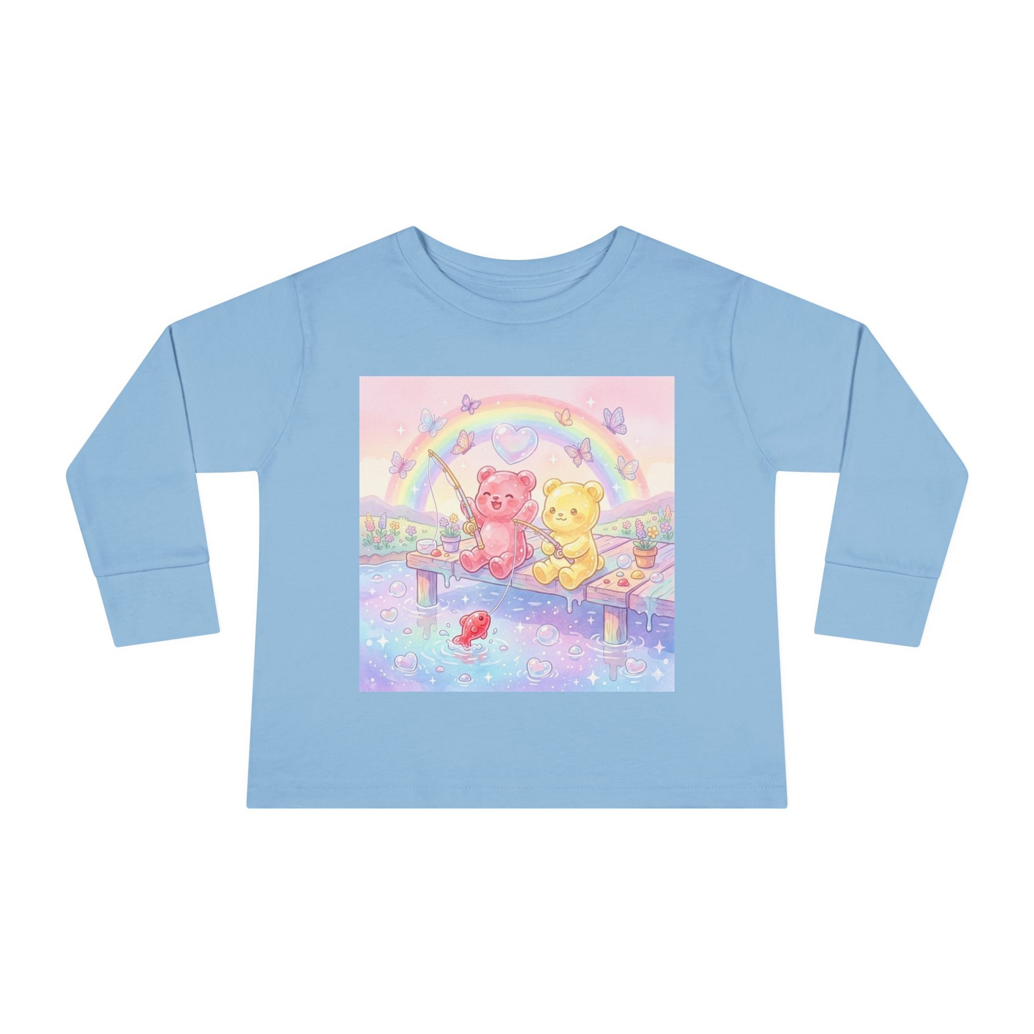 Going Fishing, Oozy Bear Duo Friends- Graphic Long Sleeve Shirt