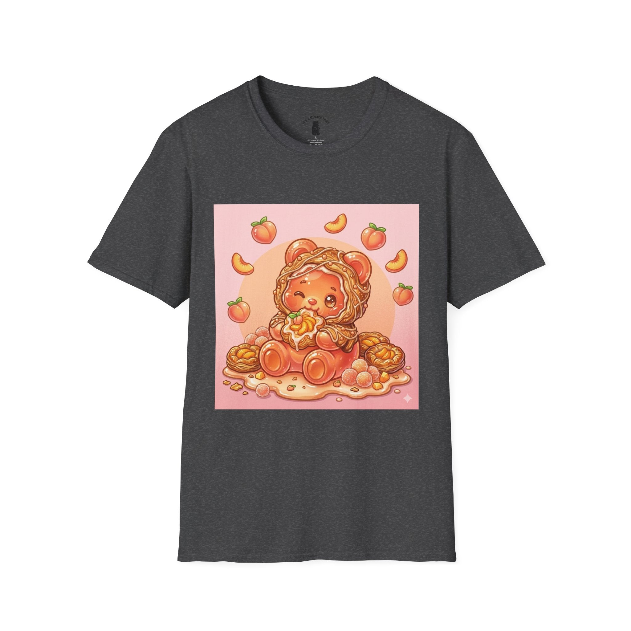 Peach Danish snack Gooey Gummy Bear — Cute Graphic T-Shirt