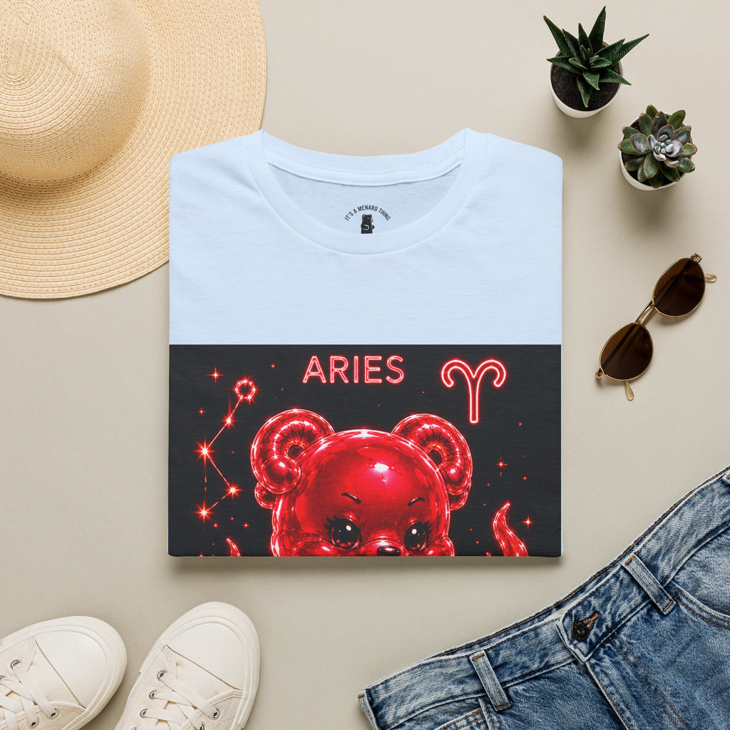 Aries Zodiac Oozy Bear Friend Astrology Special Addition- Graphic Shirt