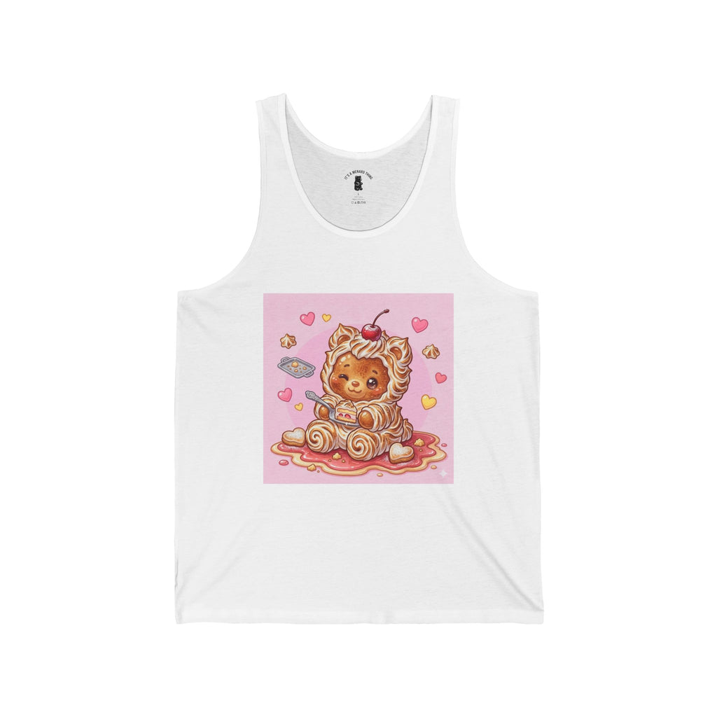 Baked Alaska, Special Gooey Gummy Bear in Whipped PJs — Cute Graphic Tank Top