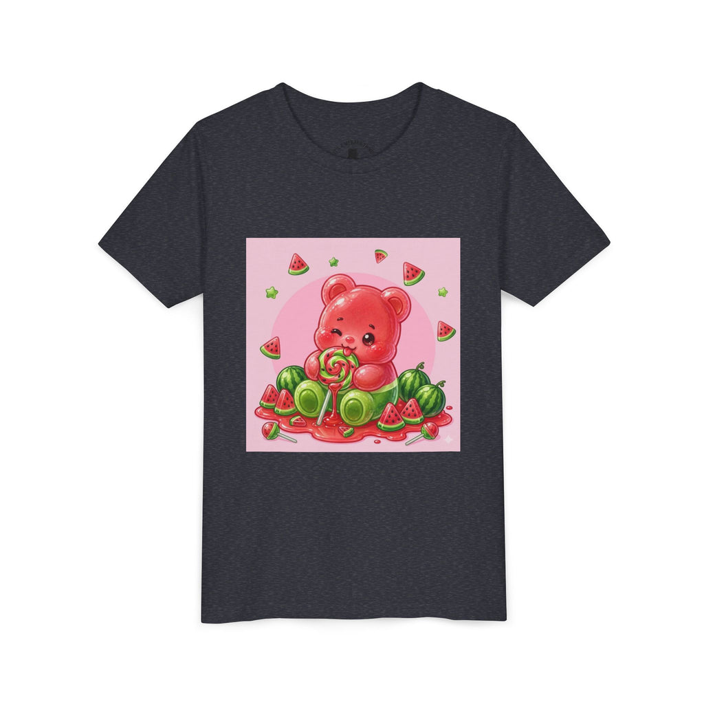 Watermelon Swirl Lollipop Gooey Gummy Bear- Youth Shirt