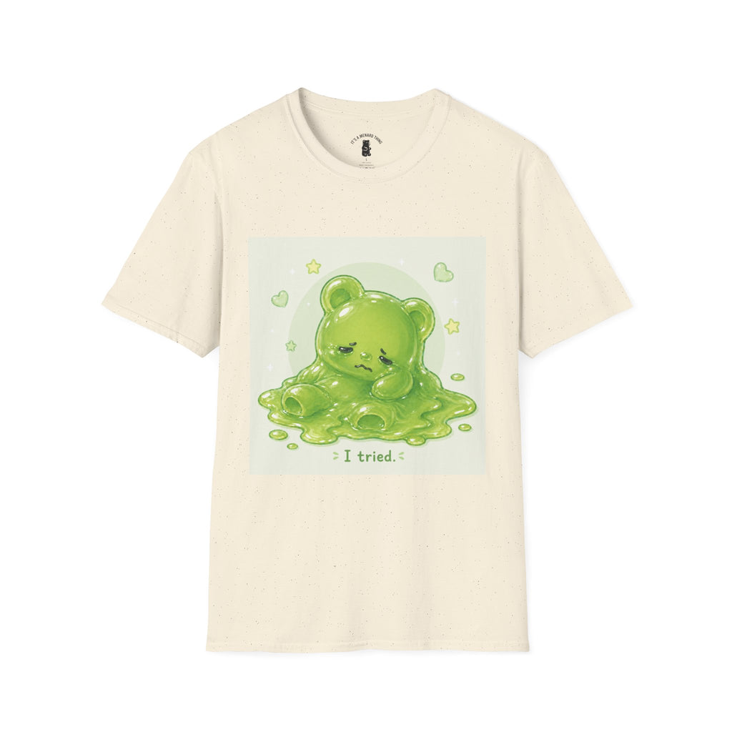 "I Tried." Green Gooey Gummy Bear- Graphic Tee