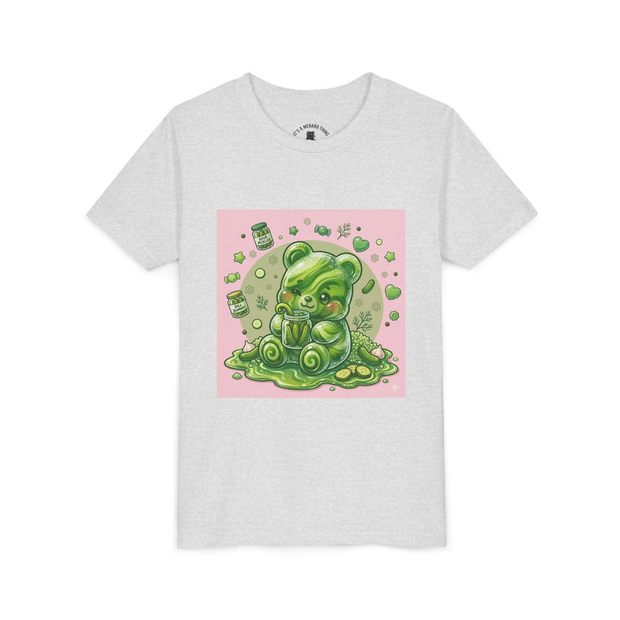 Tart Dilly Green Pickle Gooey Gummy- Graphic Youth T-Shirt