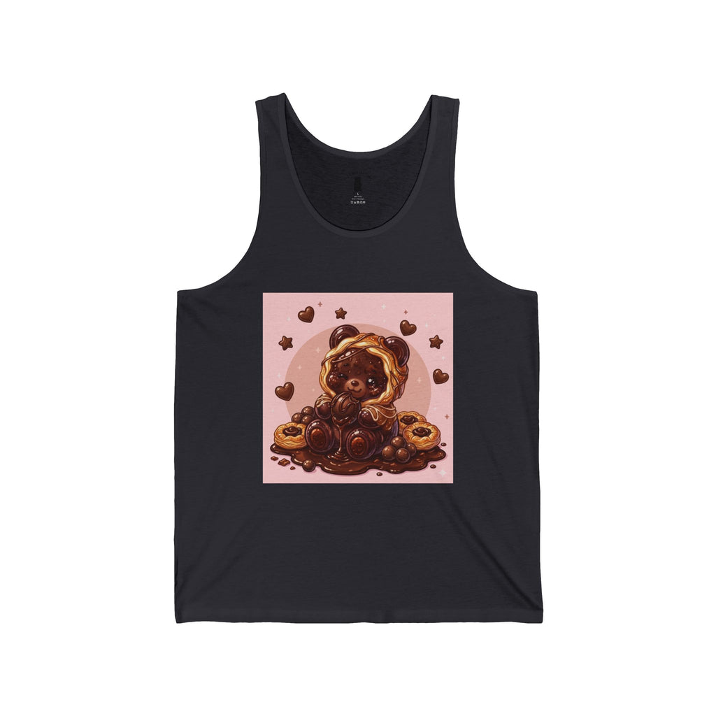 Chocolate Danish, Special Puff Pastry Gooey Gummy Bear — Cute Graphic Tank Top