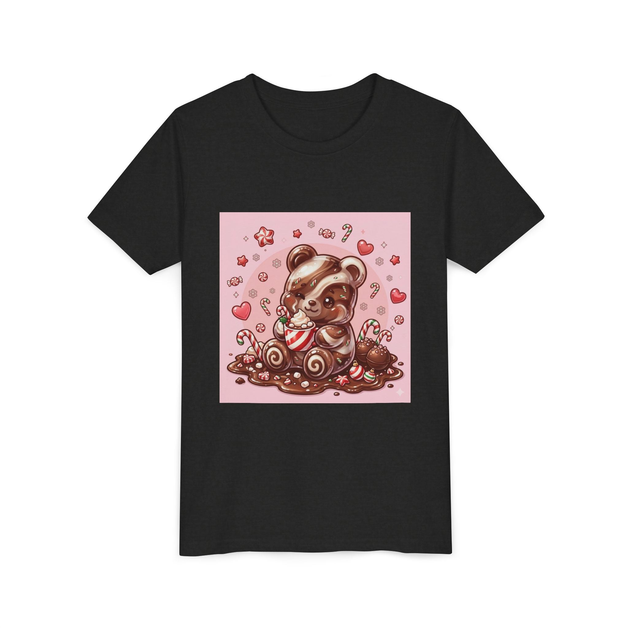 Cute Hot Chocolate Gooey Gummy Bear Holiday Kids Shirt