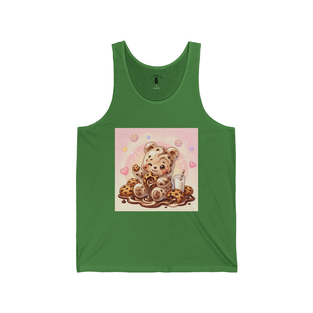 Special Milk & Cookies, Fudge Gooey Gummy Bear — Kawaii Graphic Tank Top