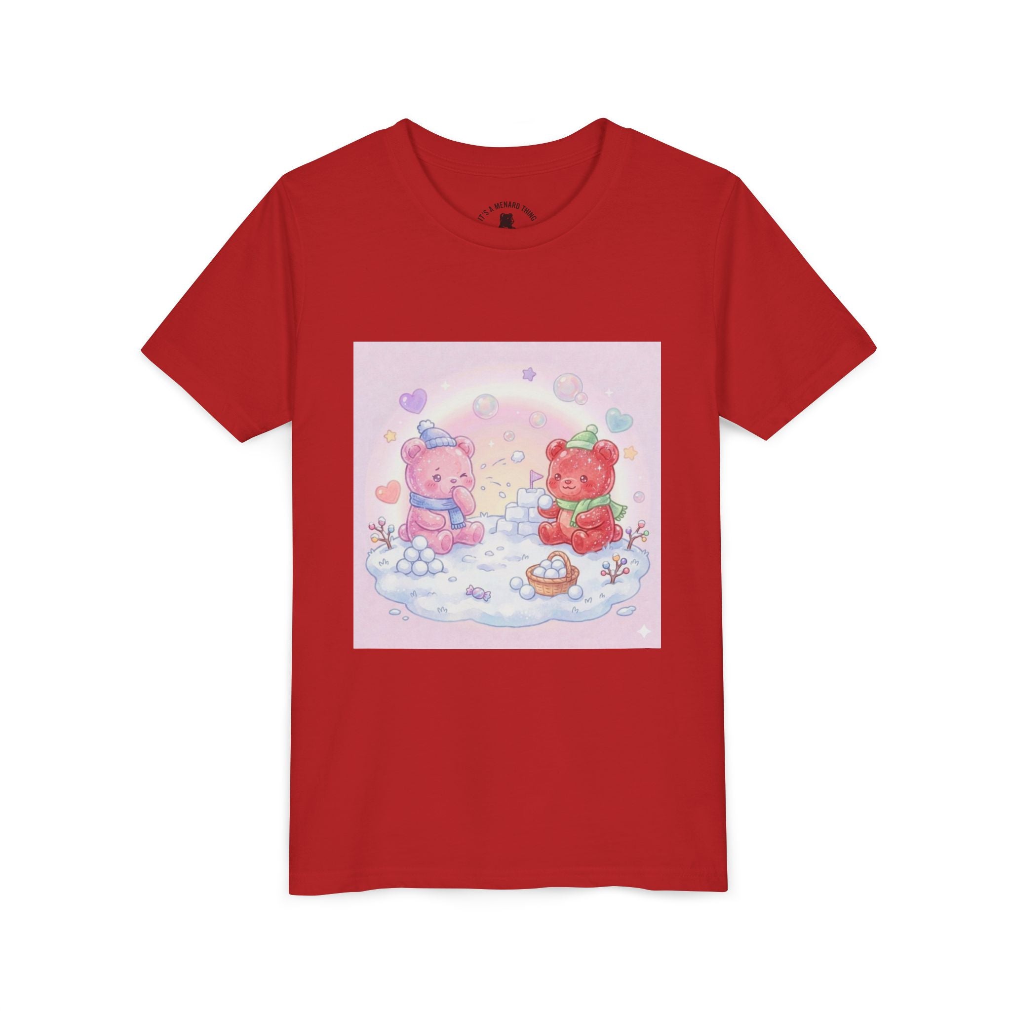Duo Gooey Gummy Bear Snowball game T-Shirt