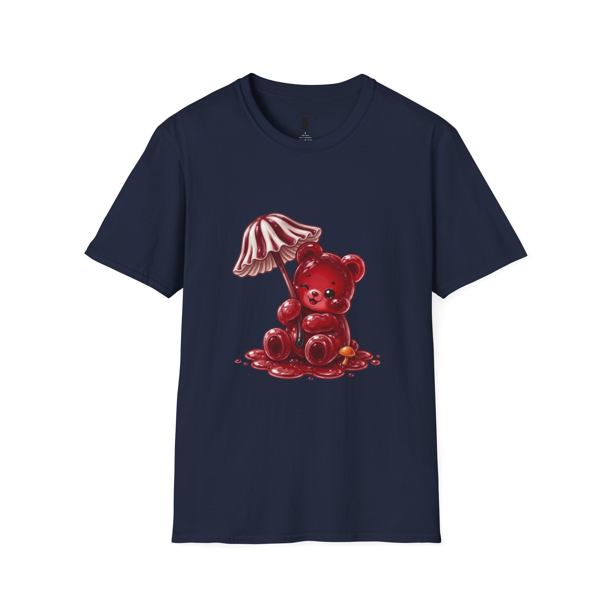 Special Red Stripped Mushroom Umbrella, Oozy Bear Gummy Friend- Graphic Shirt