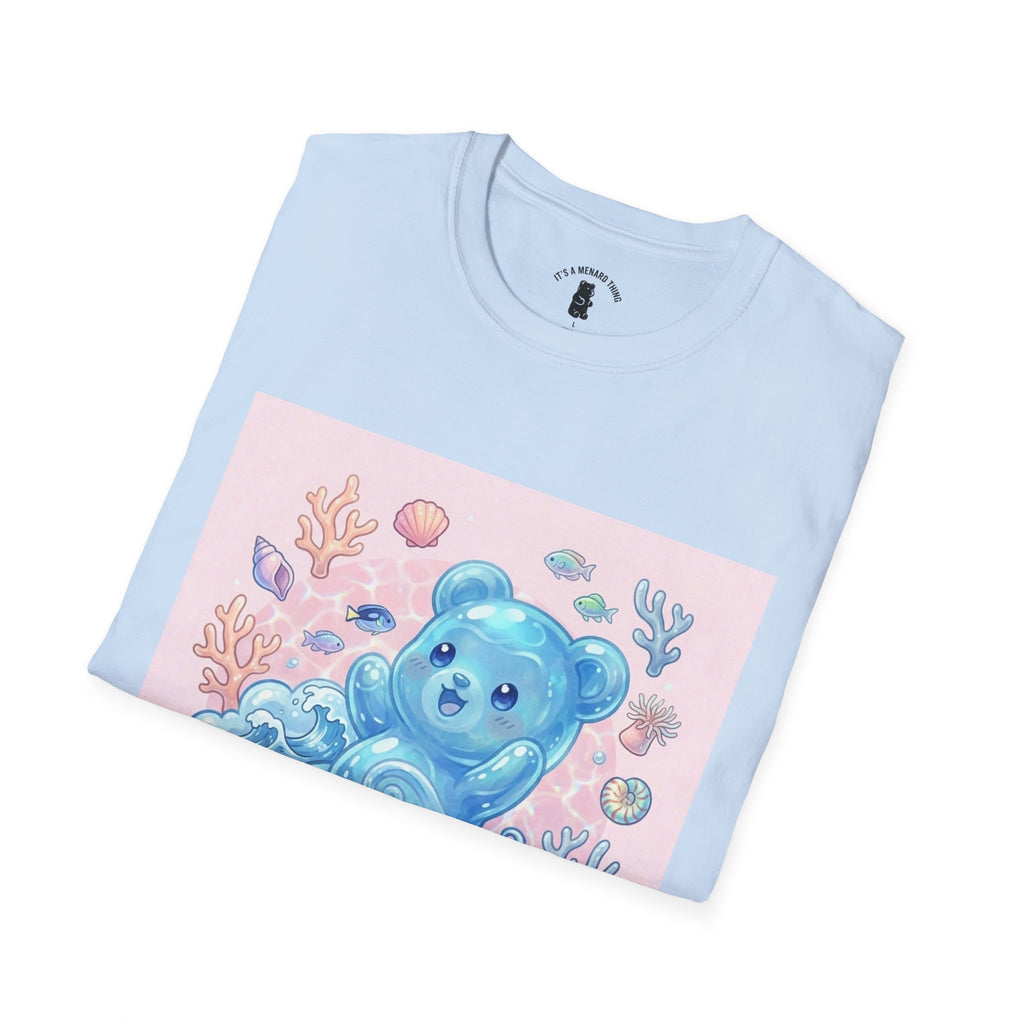Elemental, Ocean Blue Water Gooey Gummy Bear — Kawaii Graphic Tee