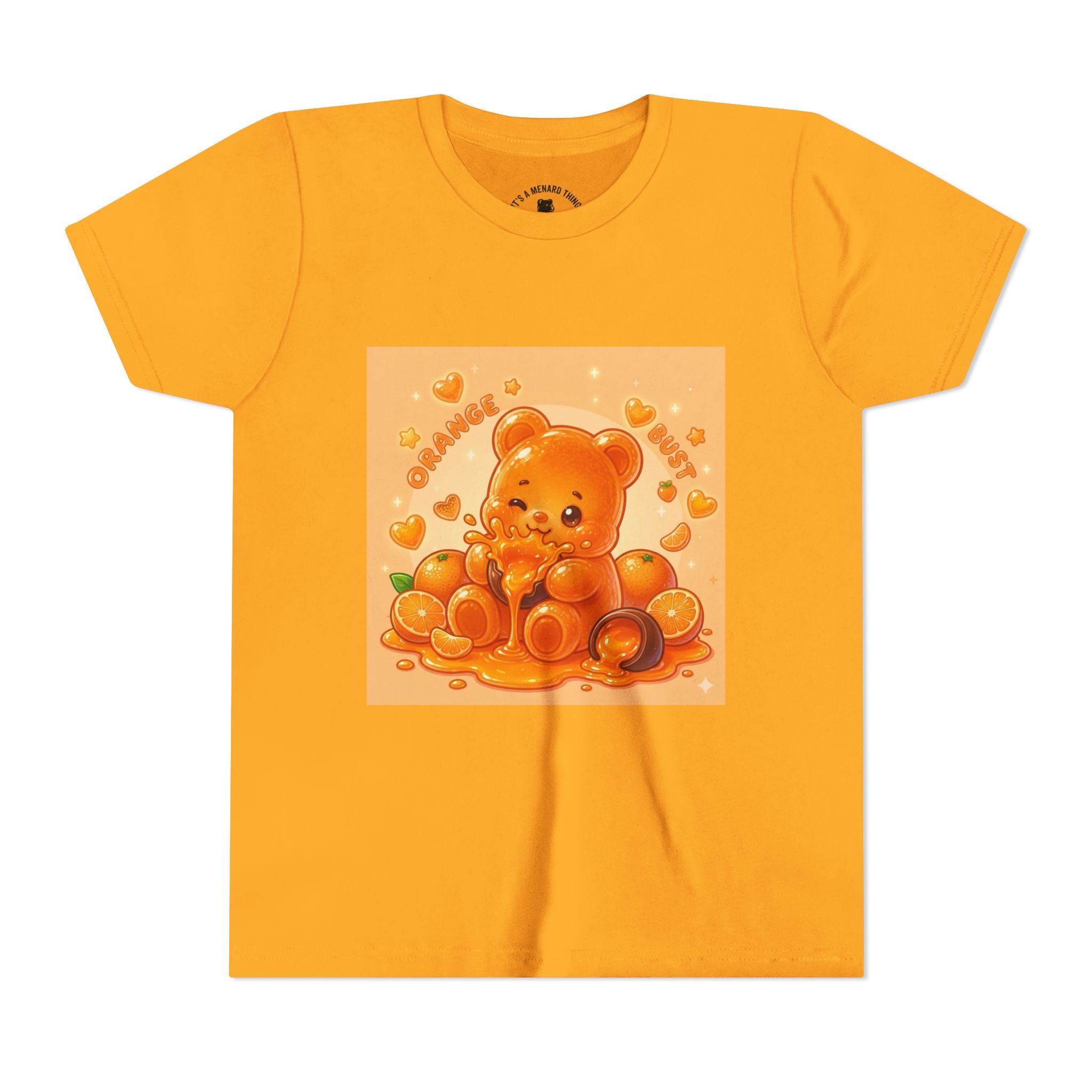 Gooey Orange Gummy Bear Graphic Tee for Kids