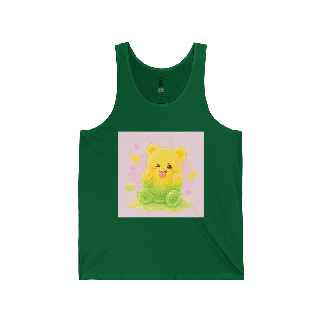 Sour Lemon & Lime Silly Gooey Gummy — Kawaii Graphic Tank Top