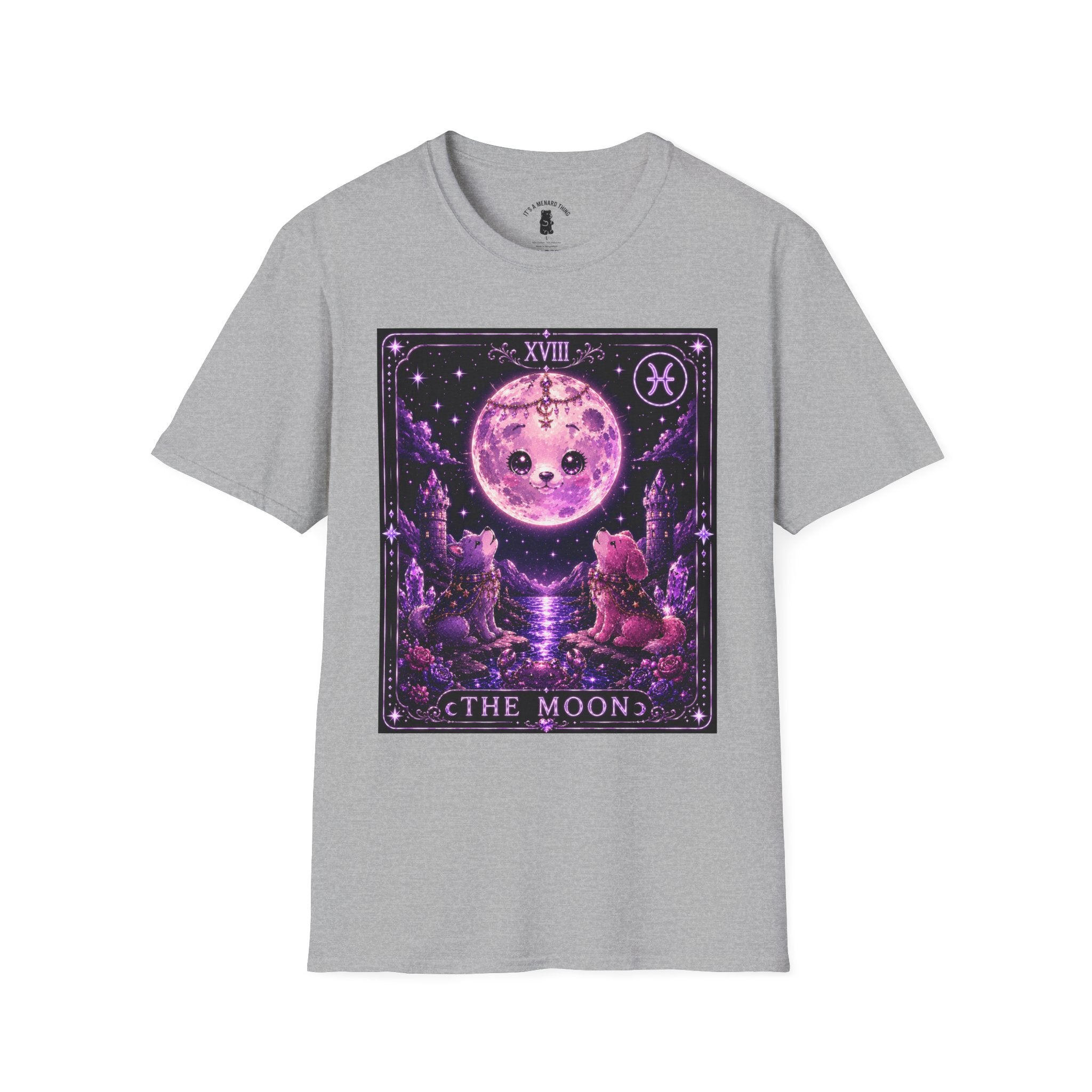 The Moon Tarot Astrological Style Oozy Bear Gummy Friend- Graphic Shirt