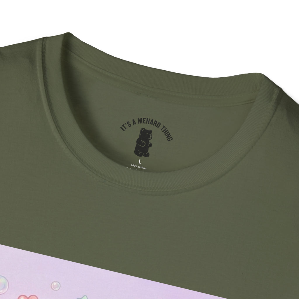 Carnival Snack Cart, Sharing with Friends Gooey Gummy Bears — Whimsical Graphic T-Shirt
