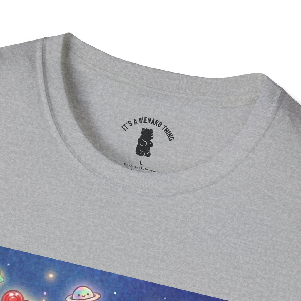 Think of Mars, Red Crystal Gooey Gummy Bear — Space Graphic T-Shirt