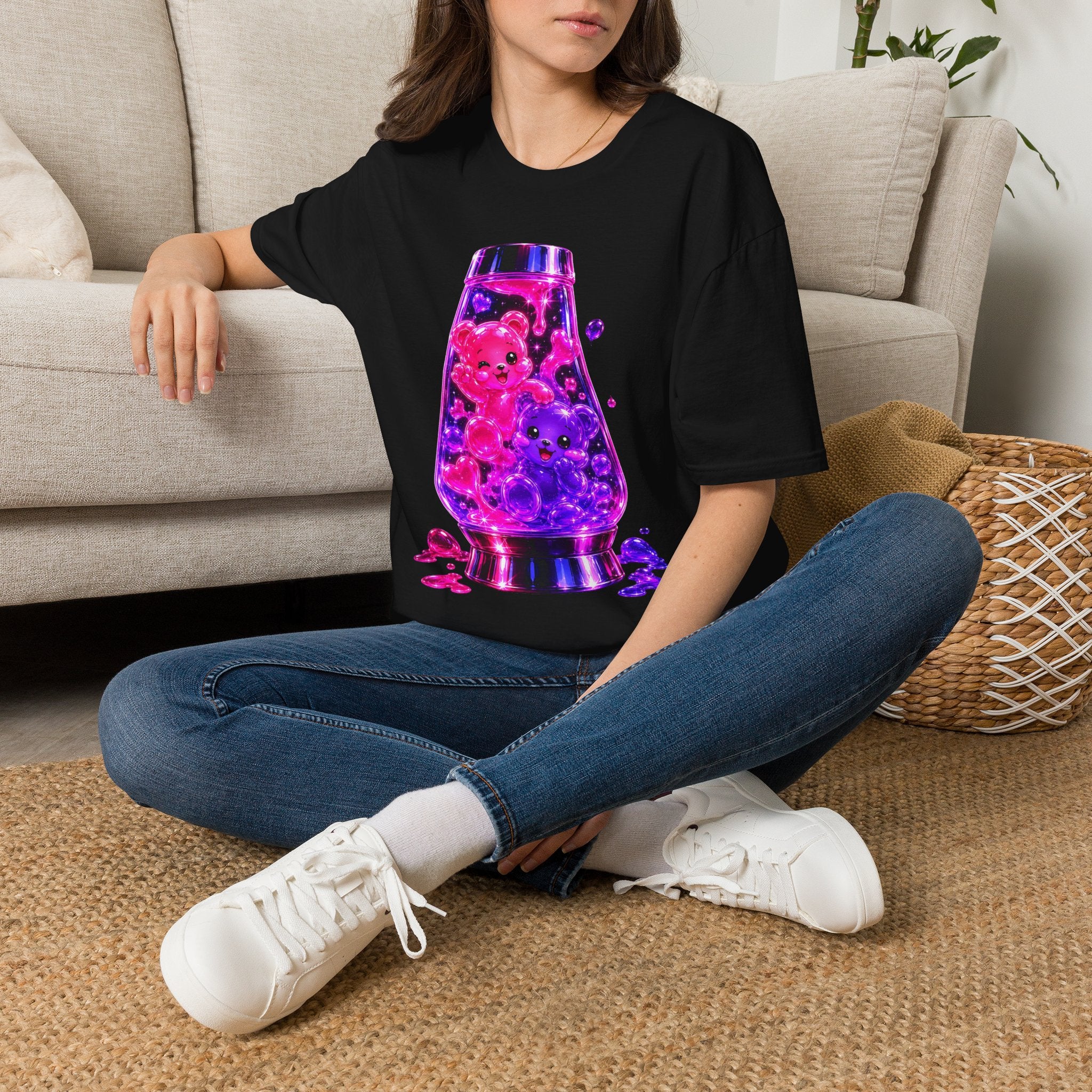 Retro Neon Special Lava Lamp, Oozy Bear Duo Gummies- Graphic Shirt