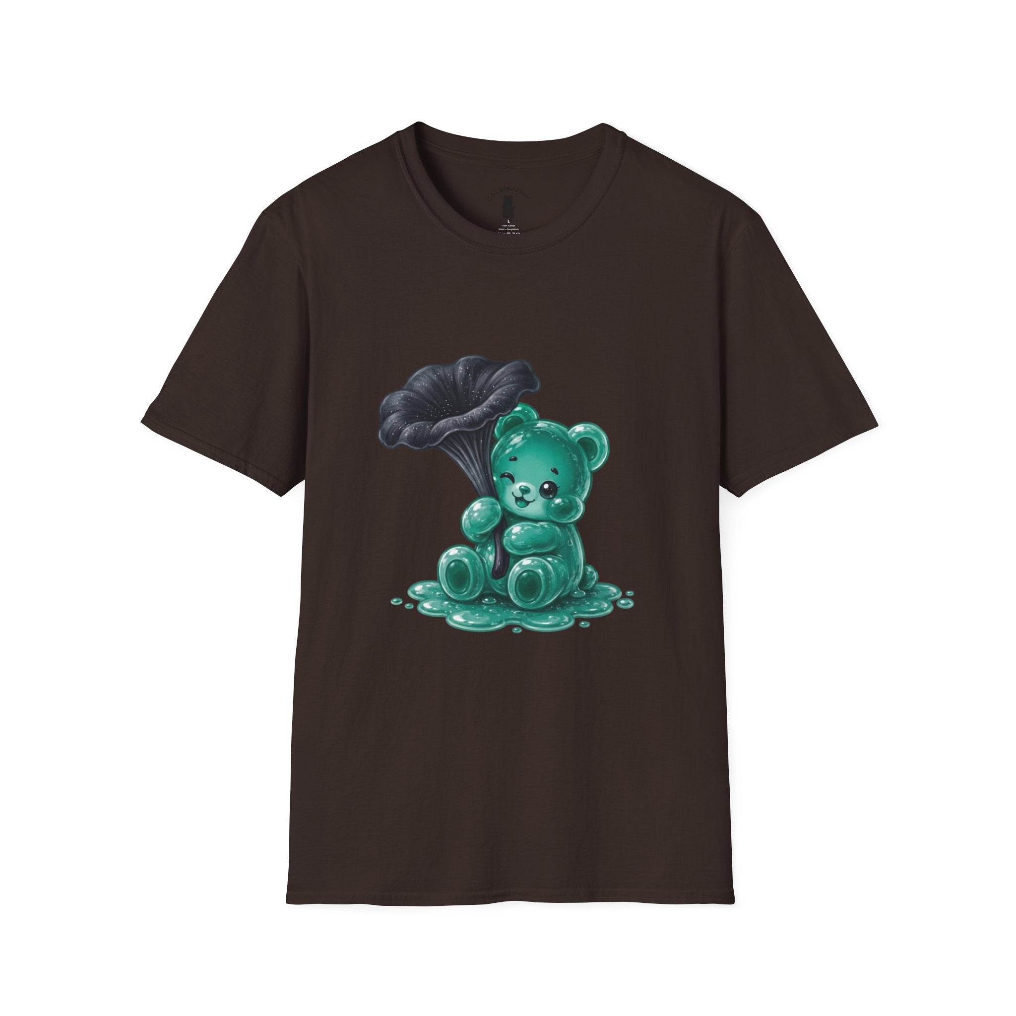 Black Trumpet Mushroom, Teal Special Oozy Bear Gummy Special- Graphic Shirt